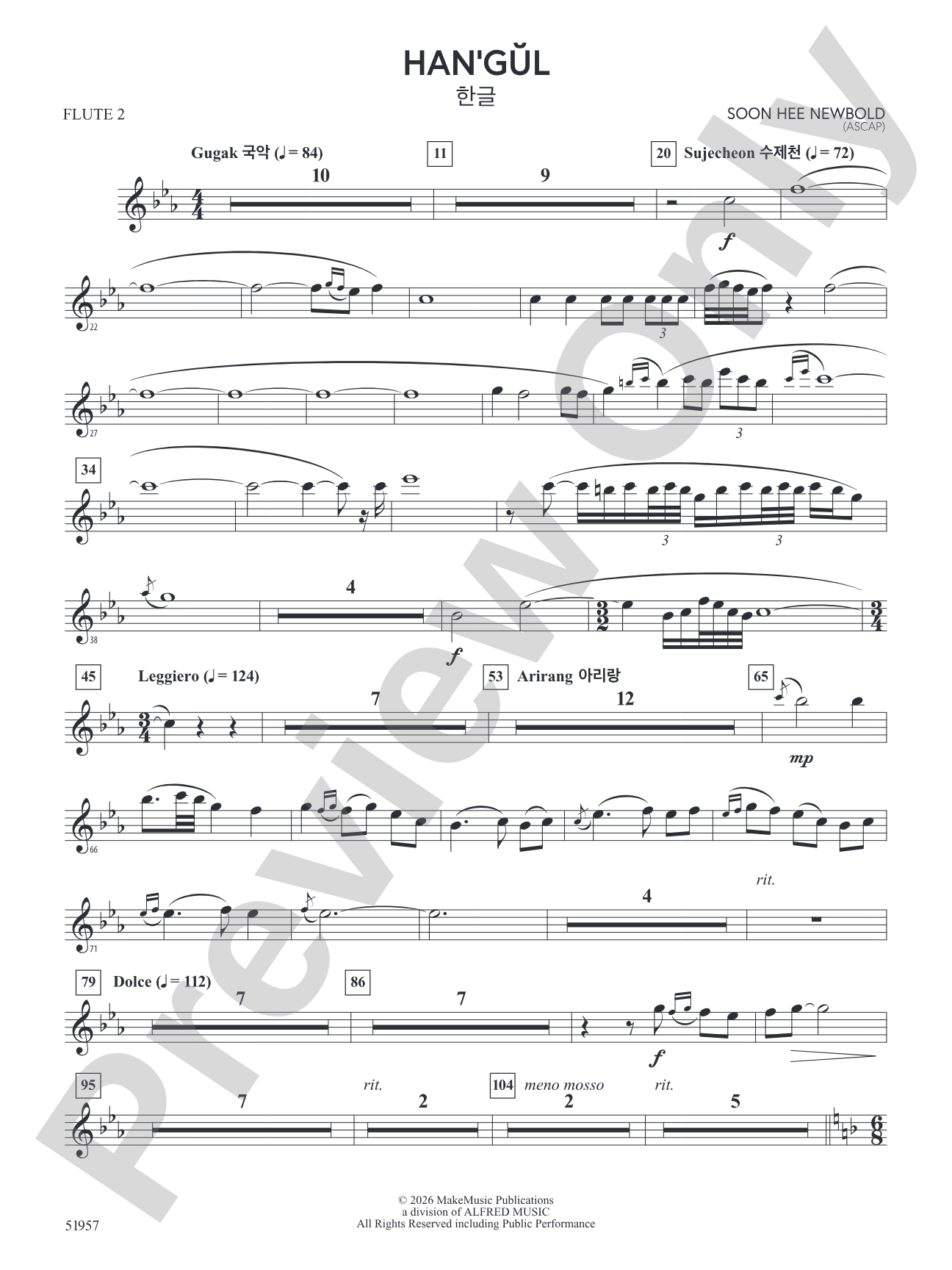 Han'gul: 2nd Flute