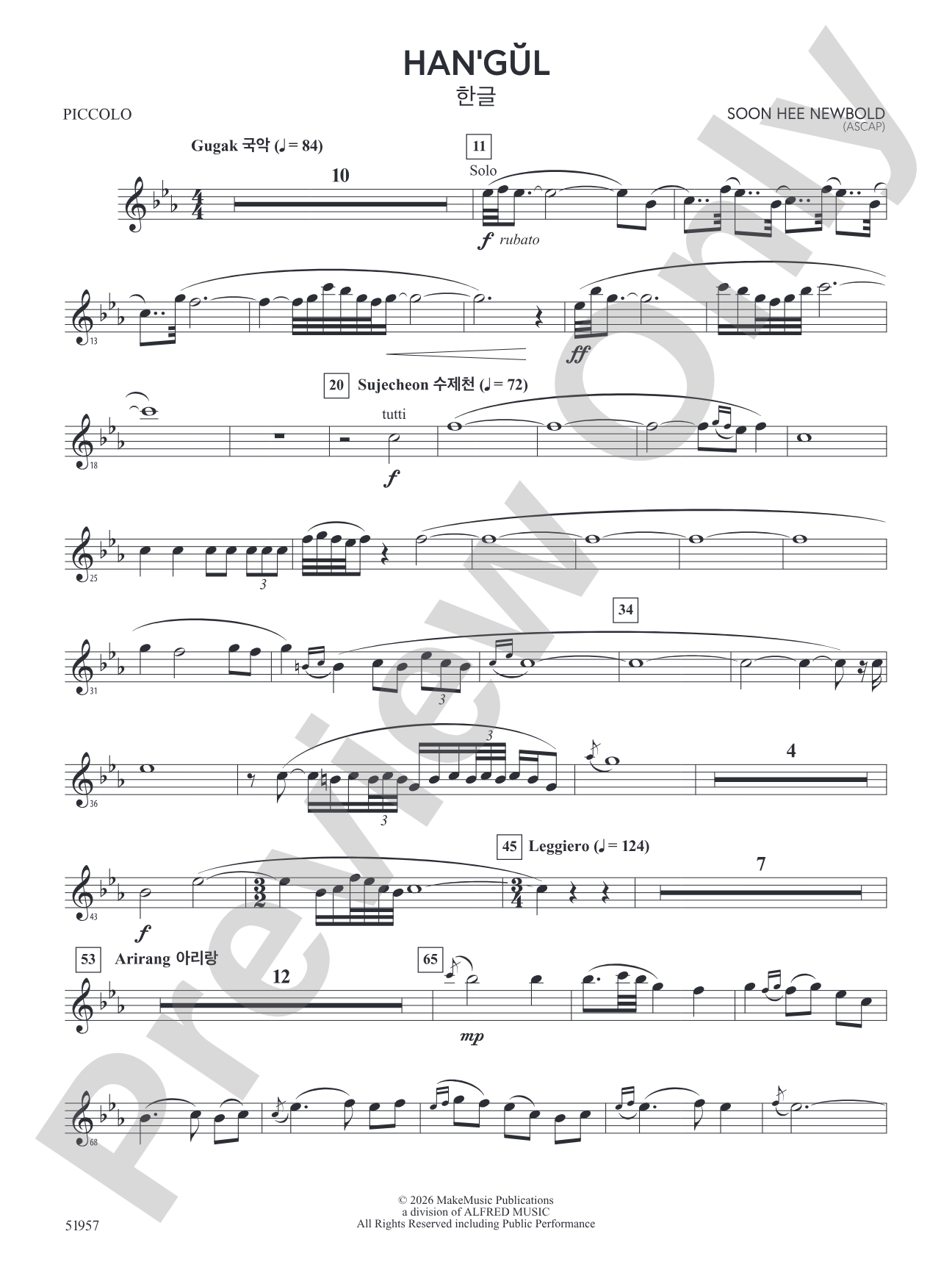 Han'gul: Piccolo