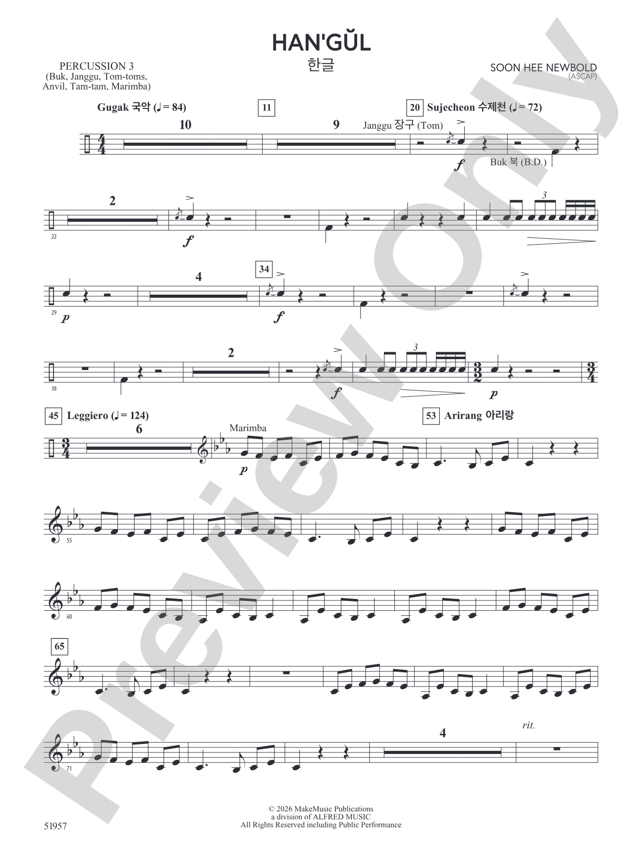 Han'gul: 3rd Percussion