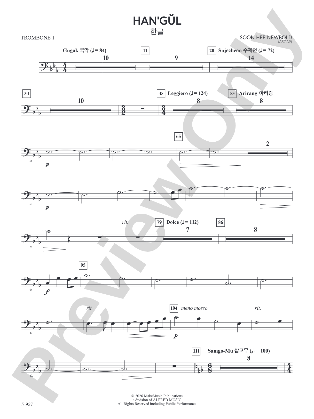 Han'gul: 1st Trombone