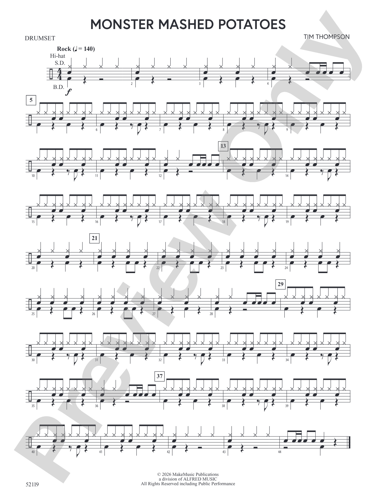 Monster Mashed Potatoes: Drumset 1