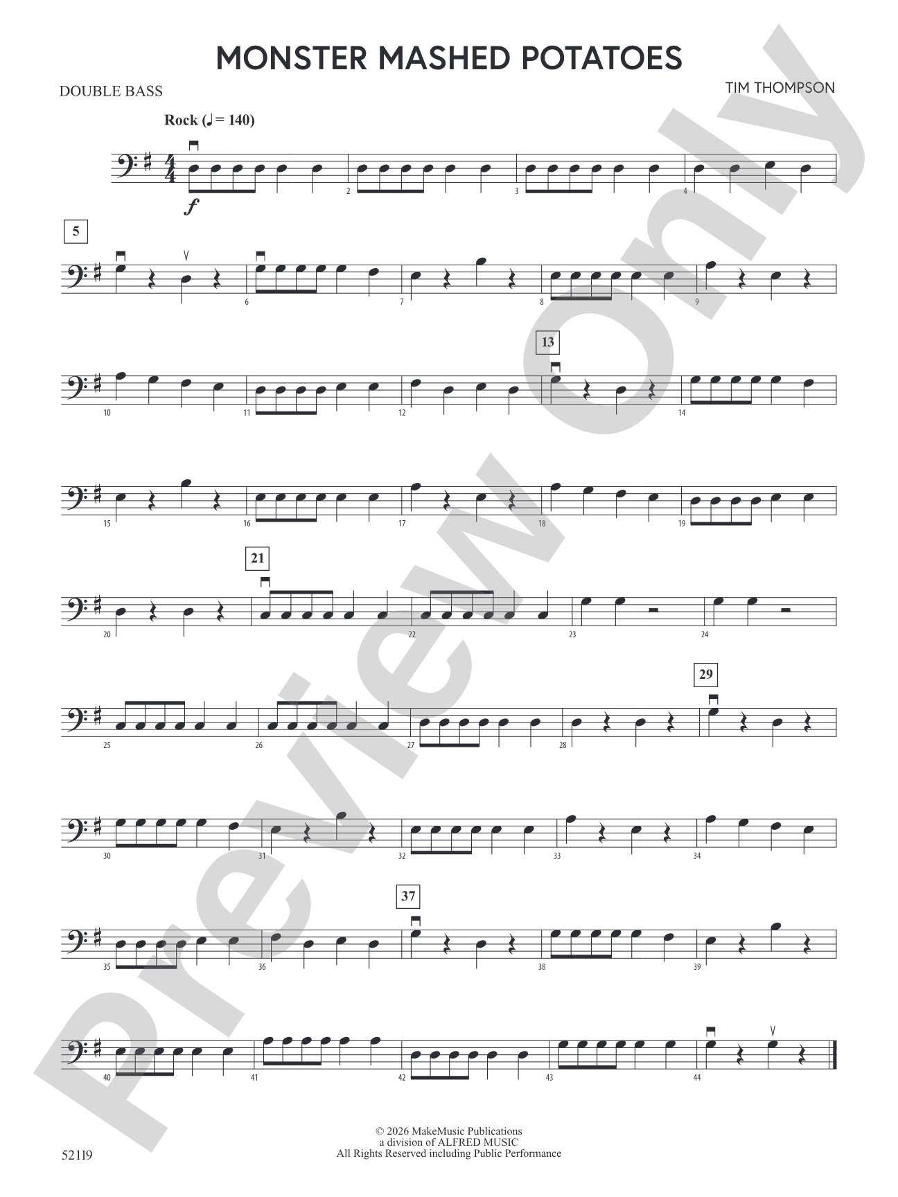 Monster Mashed Potatoes: String Bass