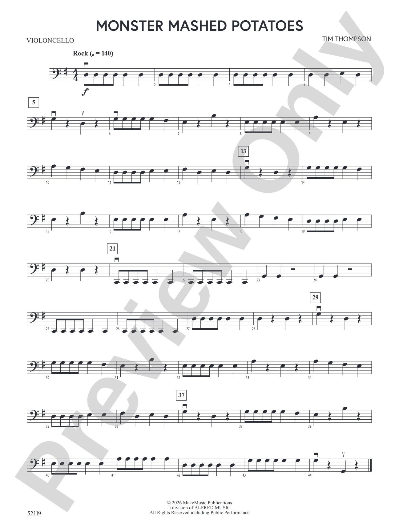 Monster Mashed Potatoes: Cello