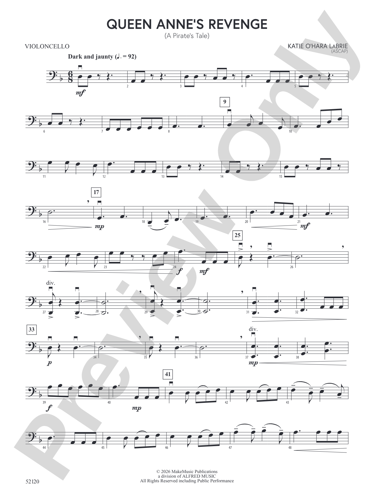 Queen Anne's Revenge: Cello