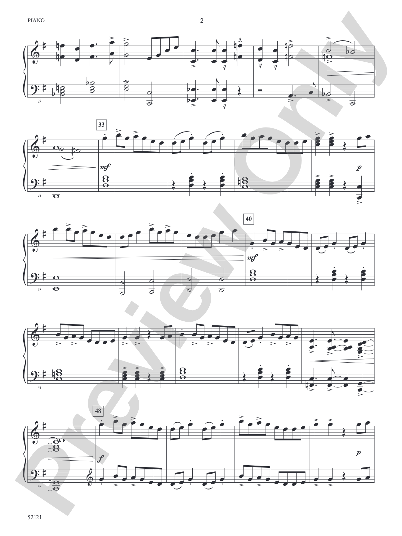The Mile-Tall River Wall: Piano Accompaniment