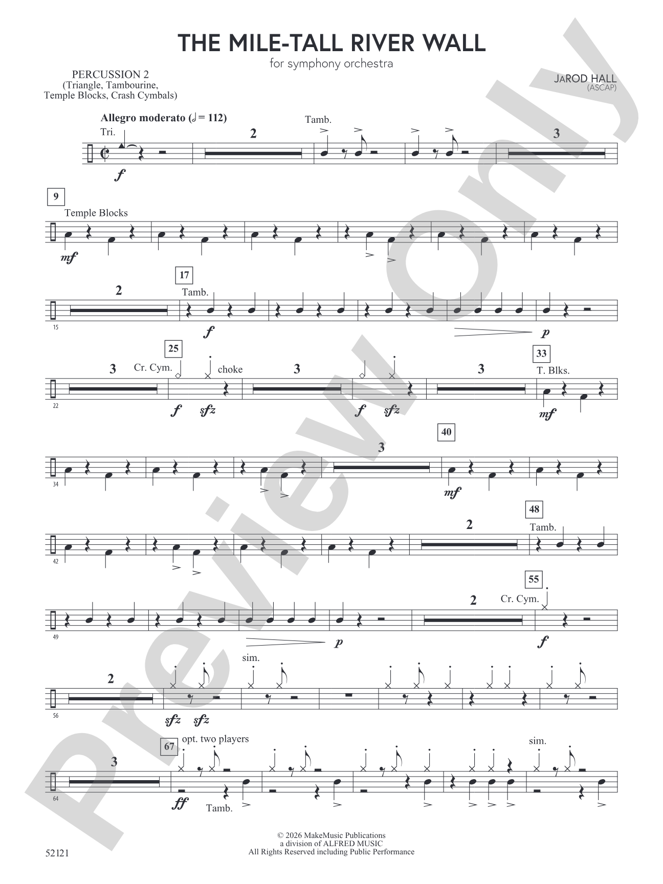 The Mile-Tall River Wall: 2nd Percussion