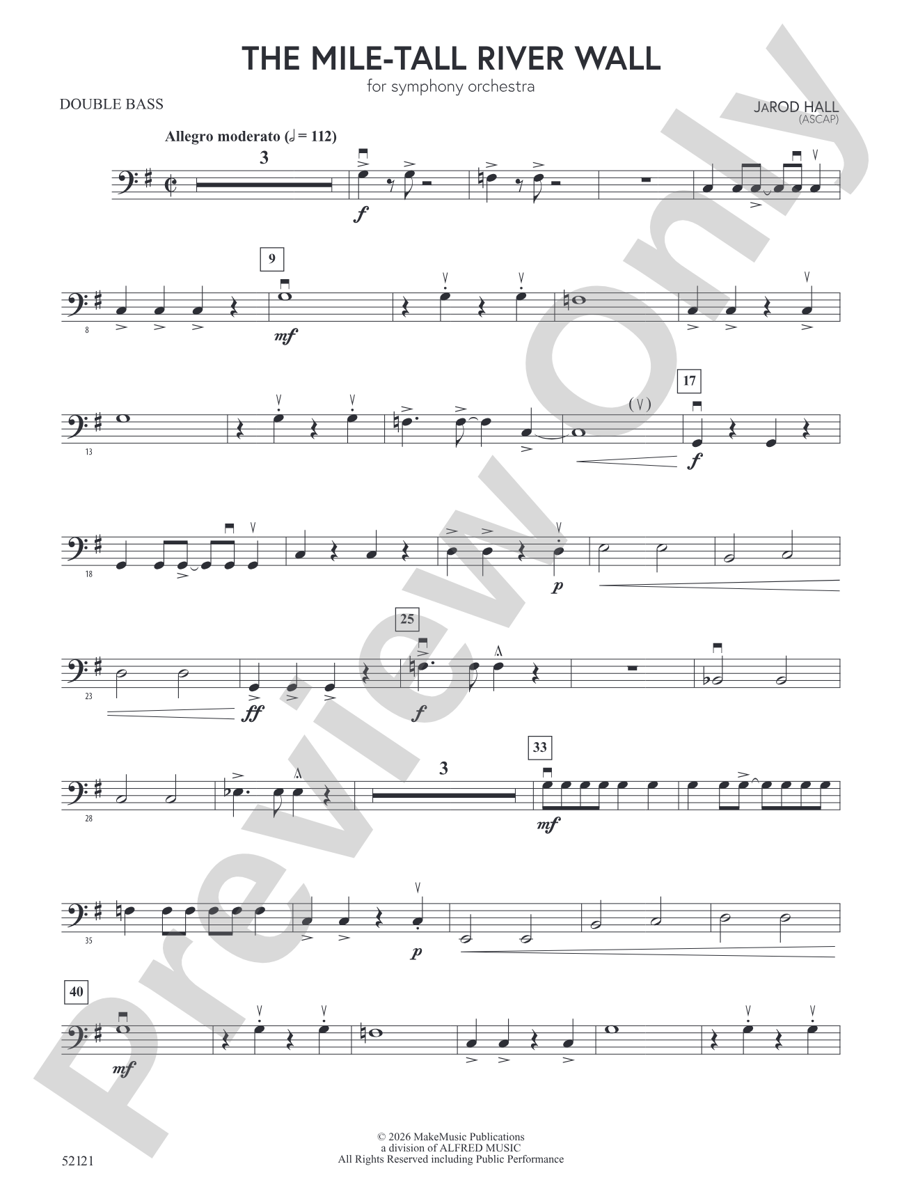 The Mile-Tall River Wall: String Bass