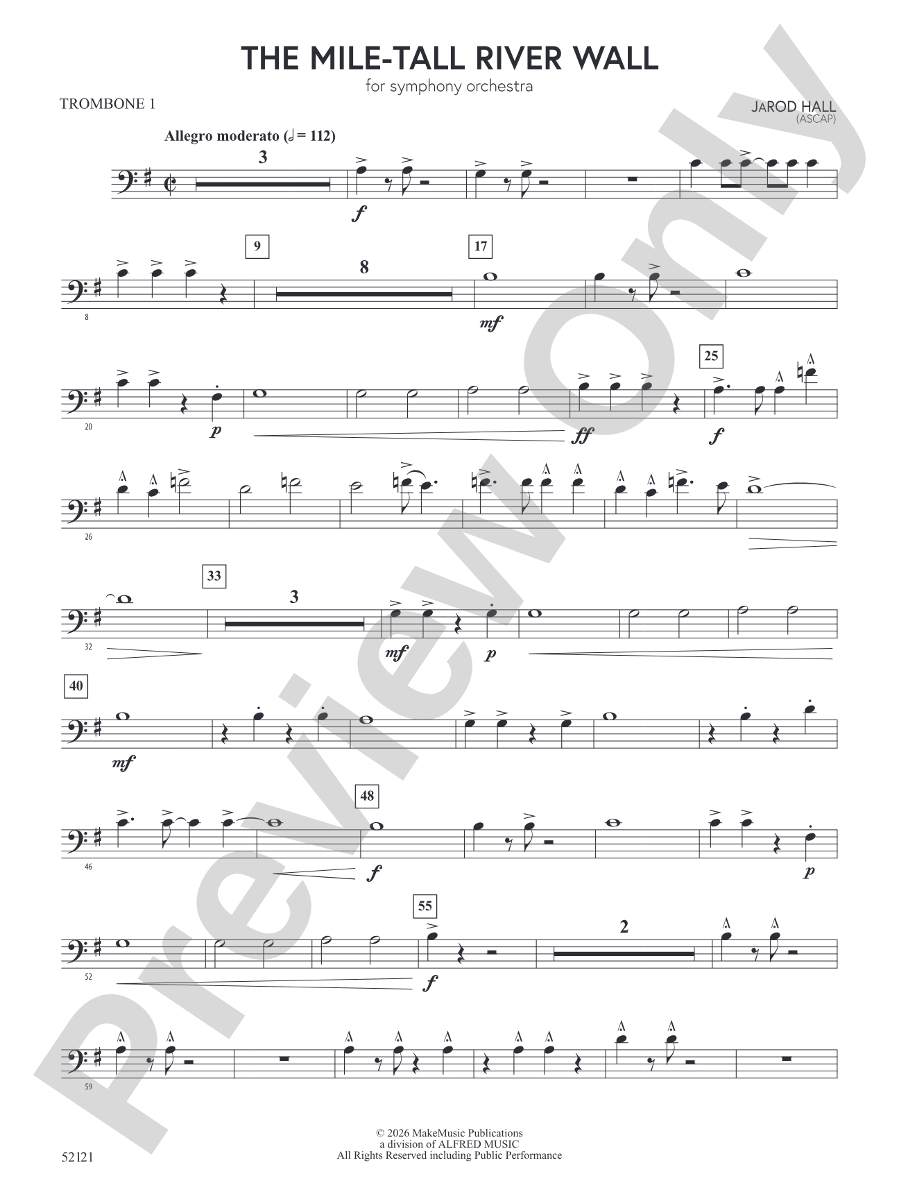 The Mile-Tall River Wall: 1st Trombone