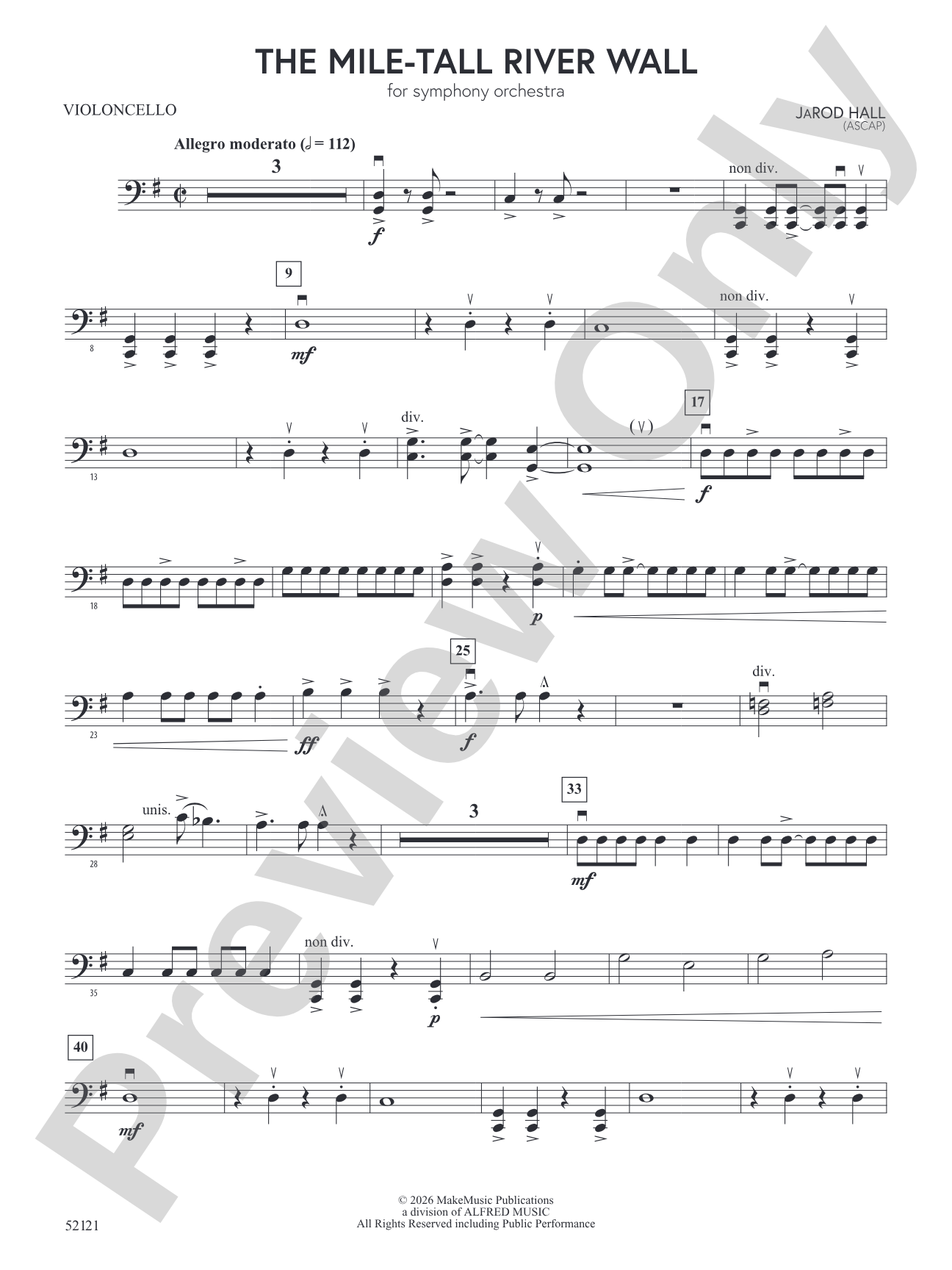 The Mile-Tall River Wall: Cello