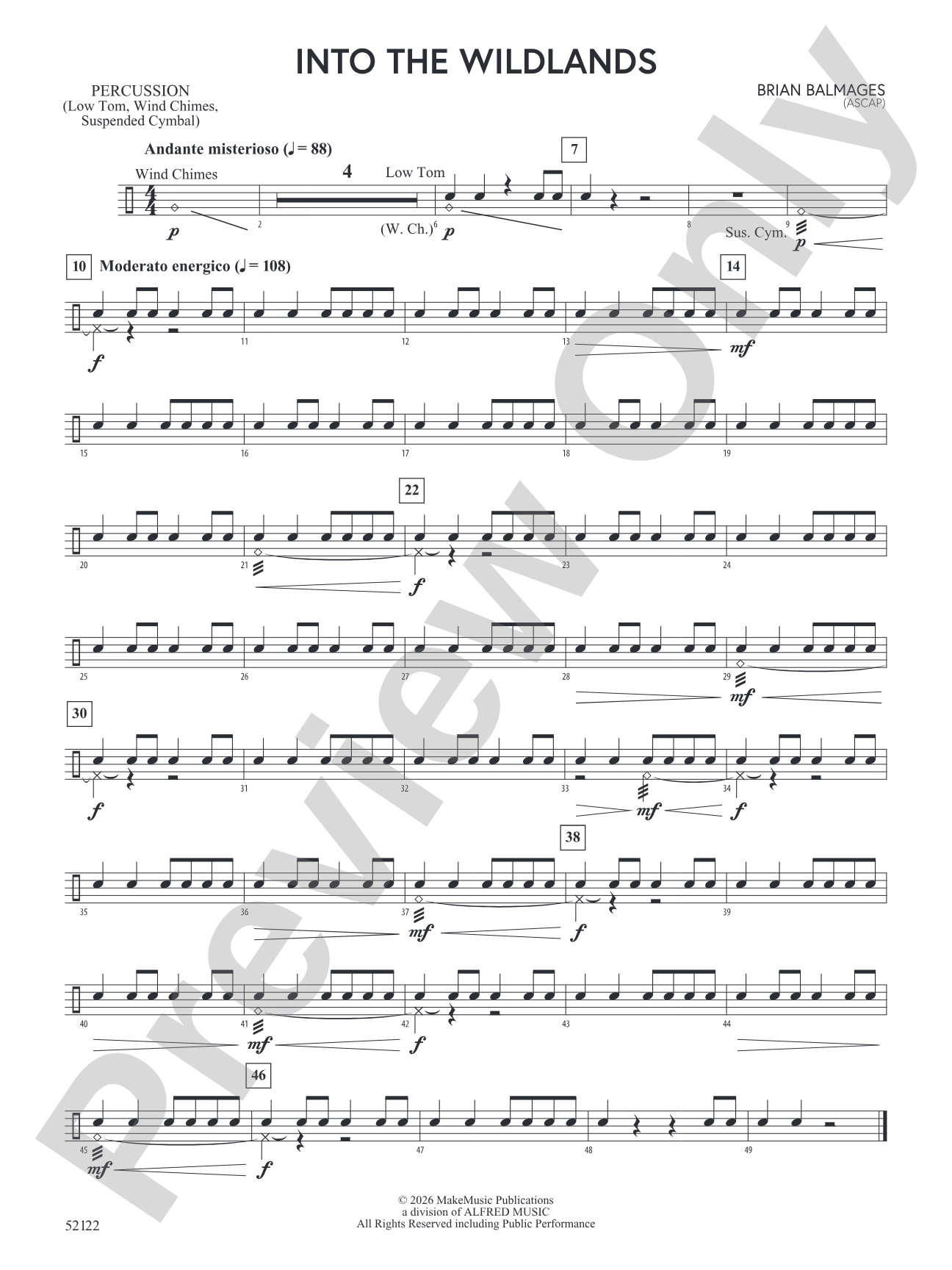 Into the Wildlands: 1st Percussion