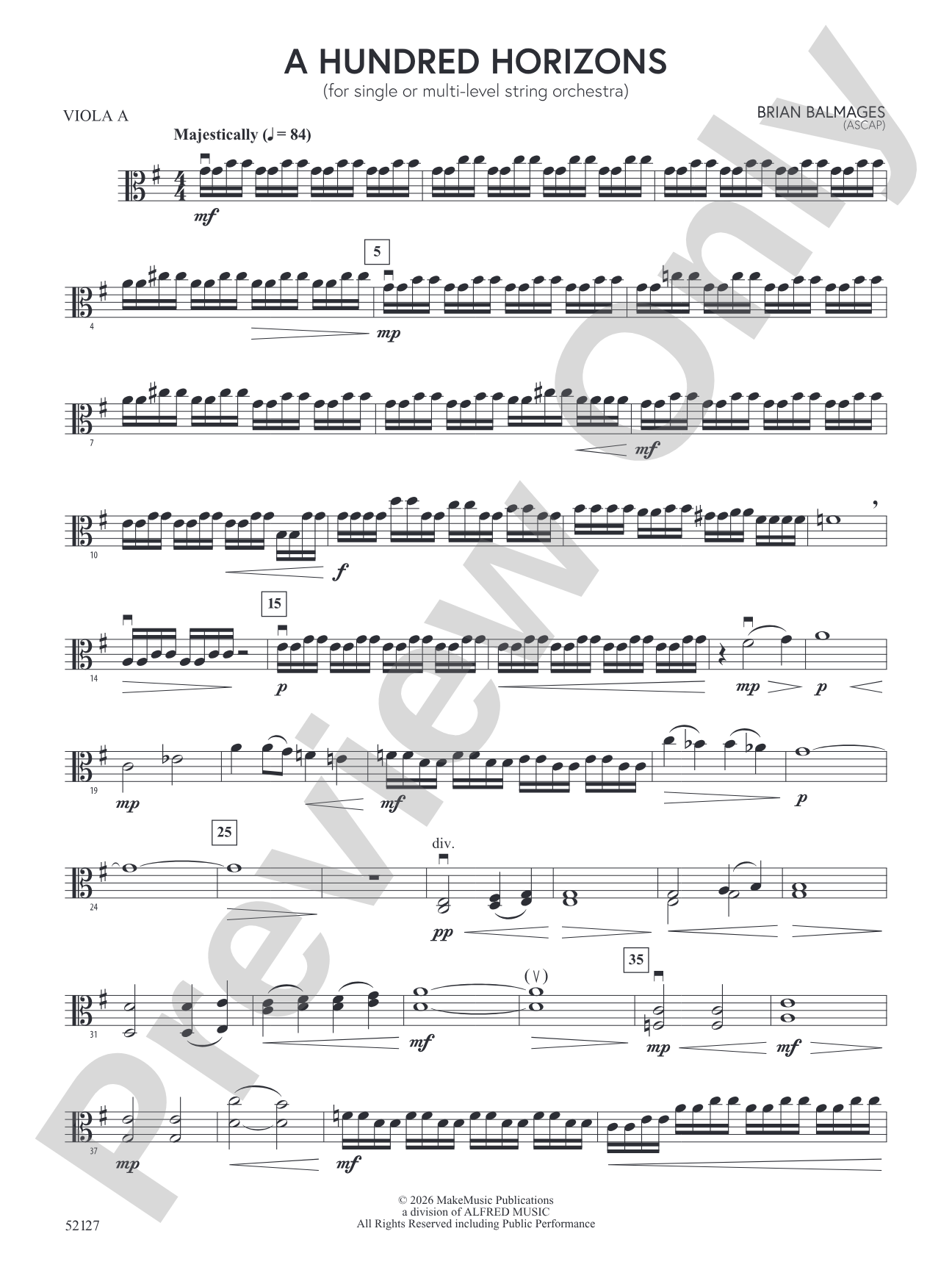 A Hundred Horizons: Viola A