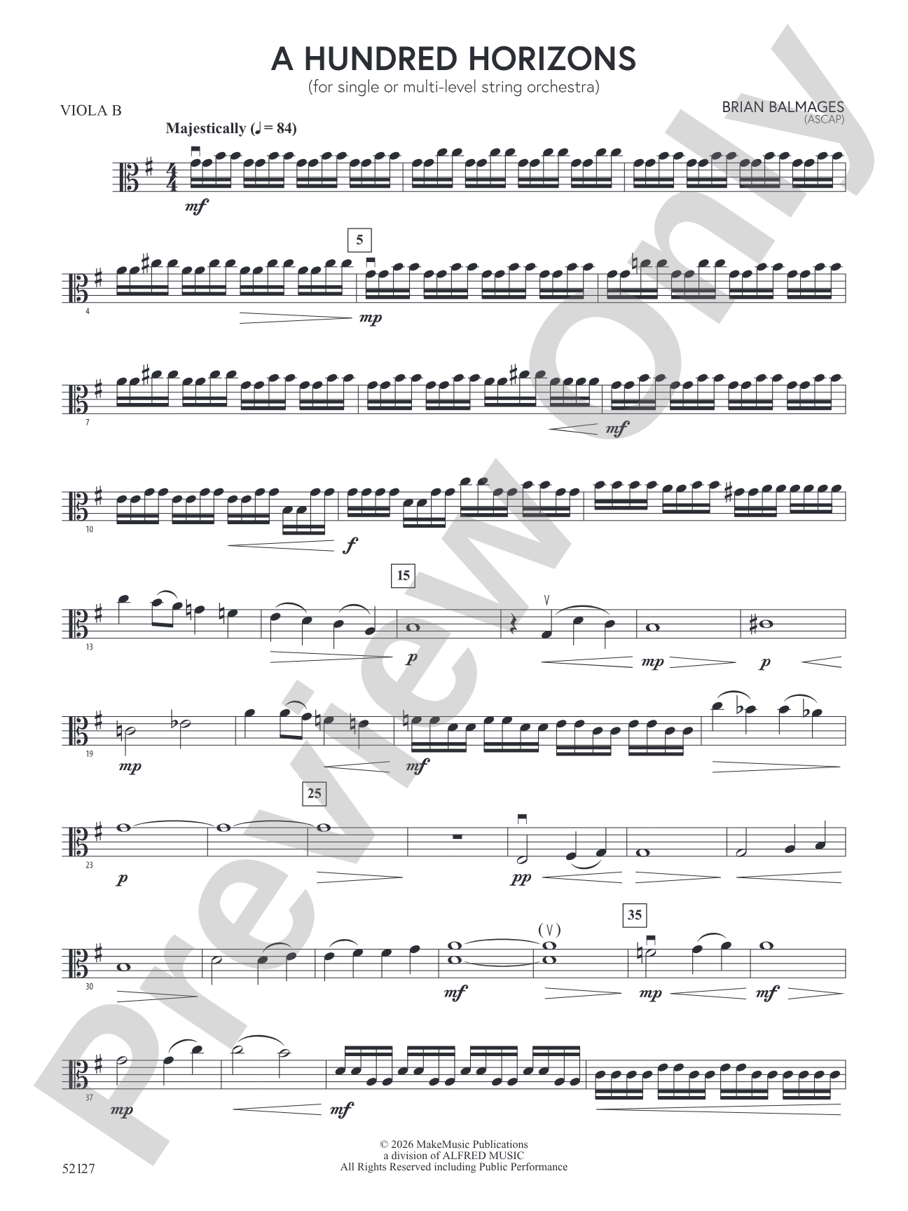 A Hundred Horizons: Viola B