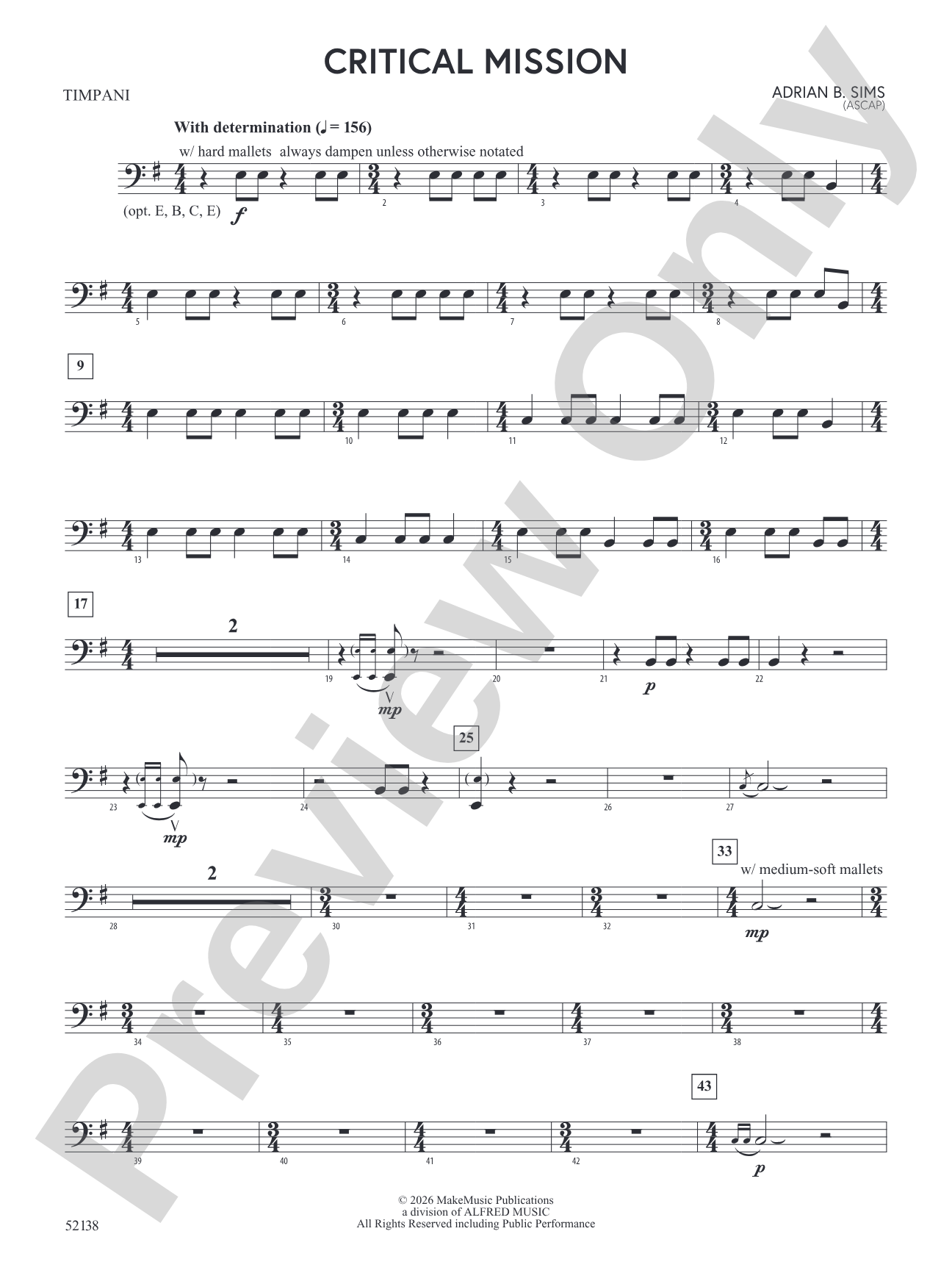 Critical Mission: Timpani