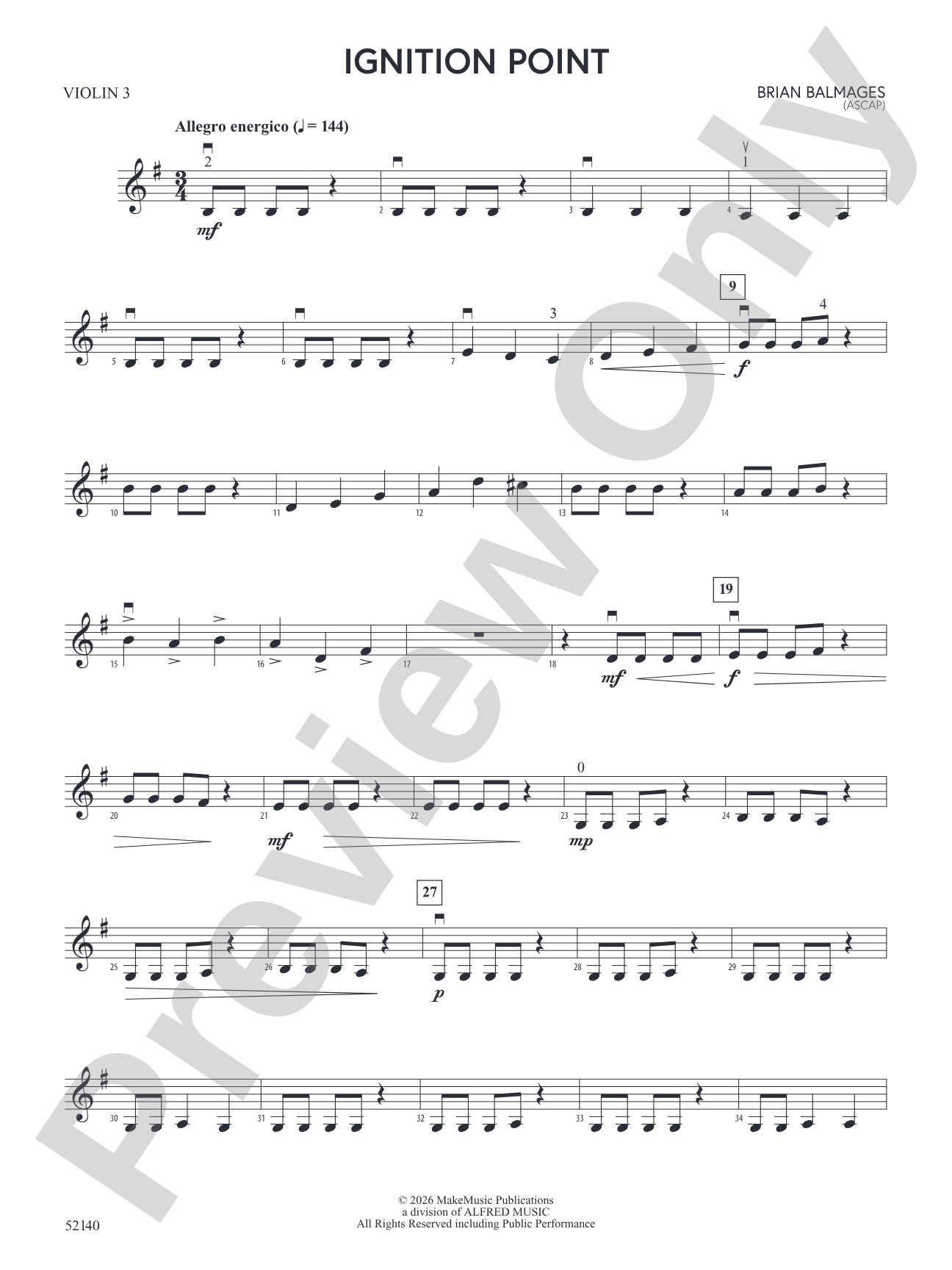 Ignition Point: 3rd Violin (Viola [TC])
