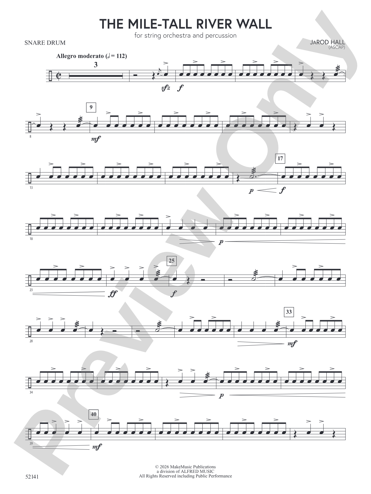 The Mile-Tall River Wall: Snare Drum