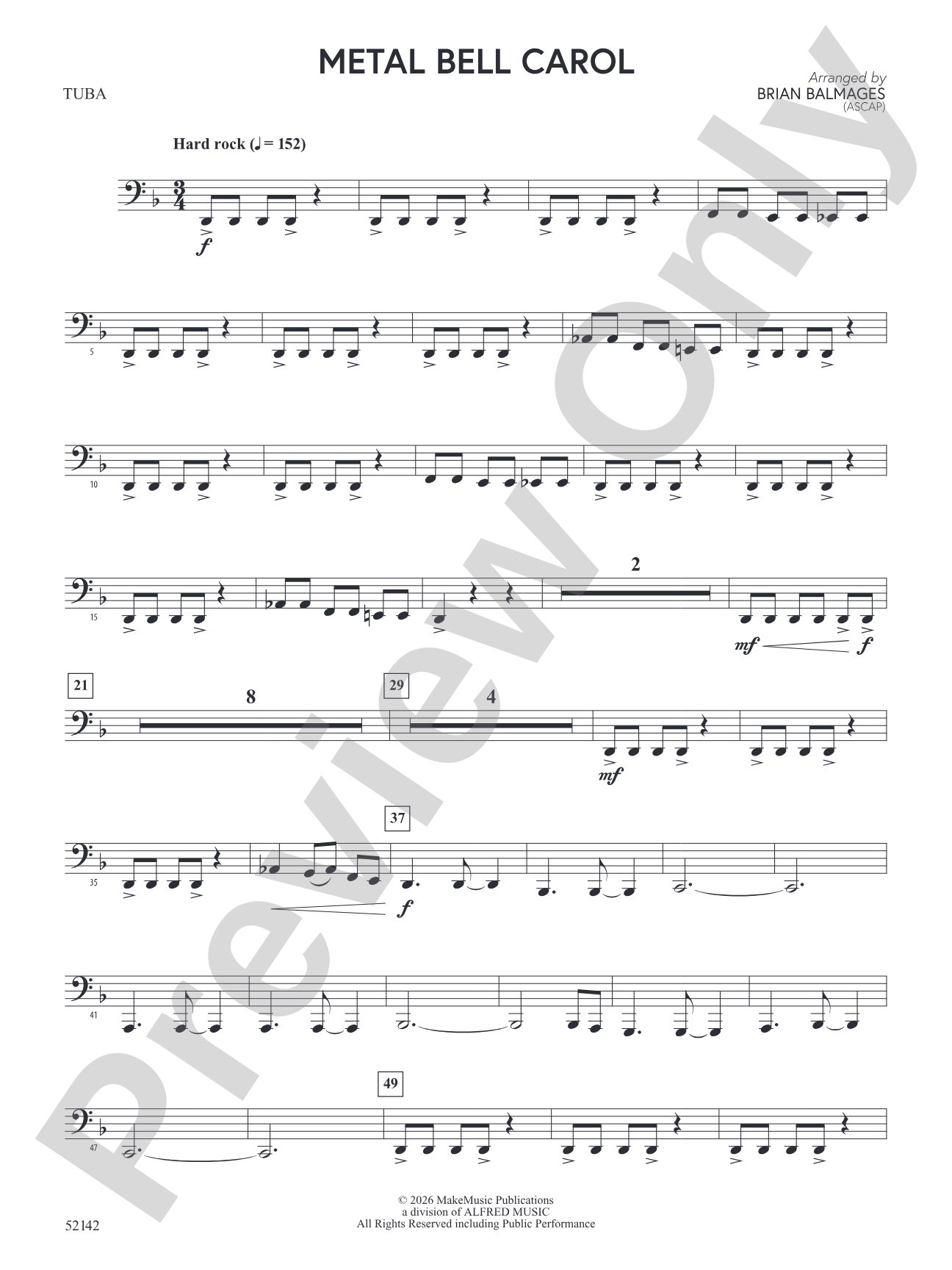 Metal Bell Carol: Tuba