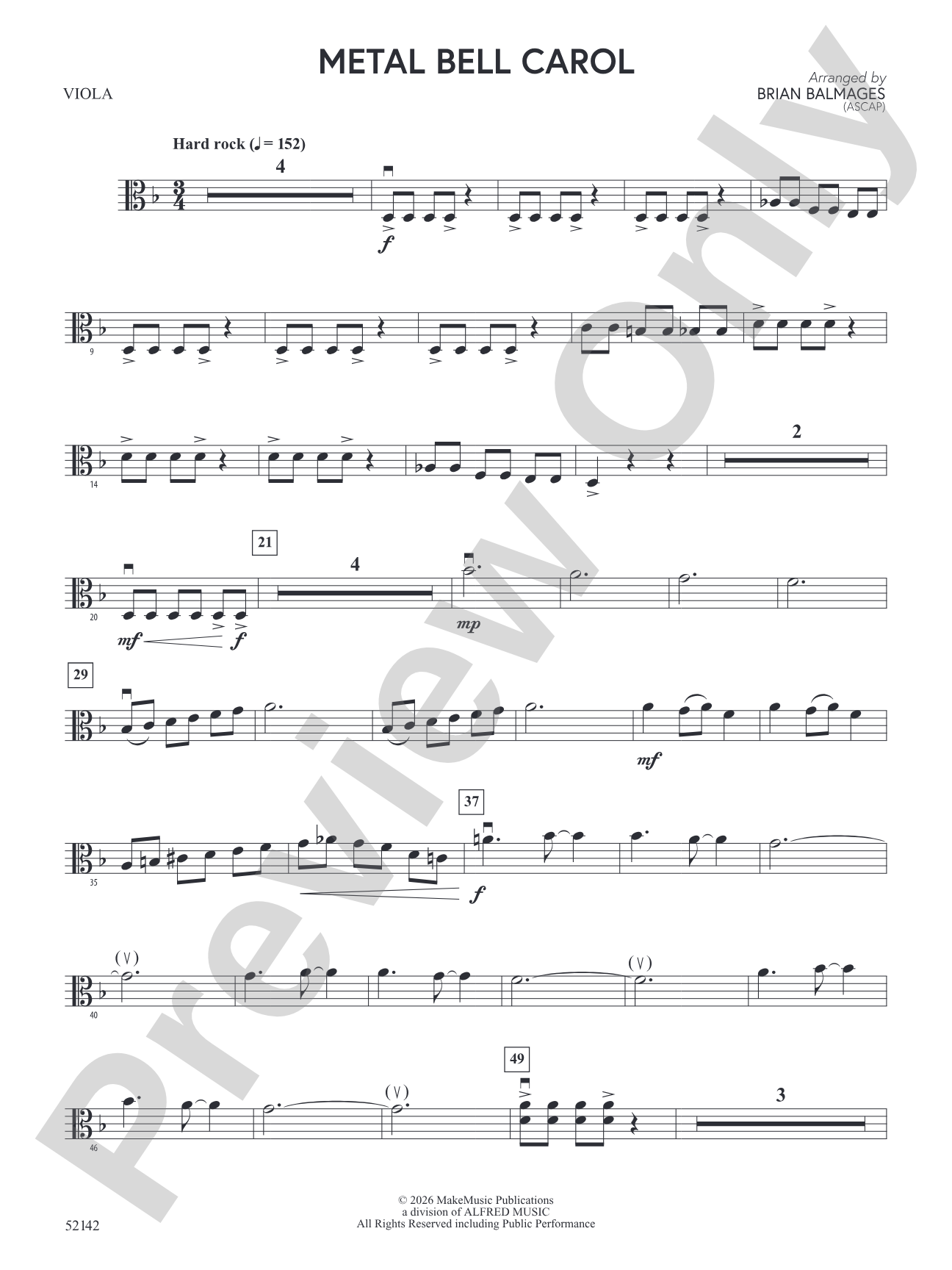 Metal Bell Carol: Viola