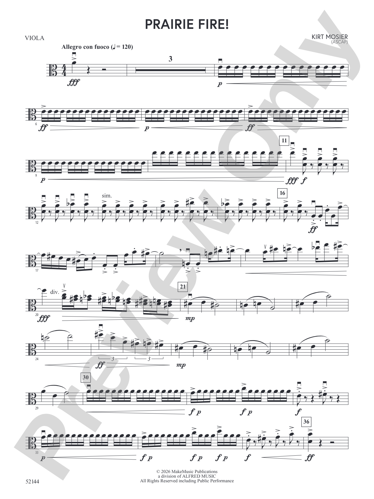 Prairie Fire!: Viola