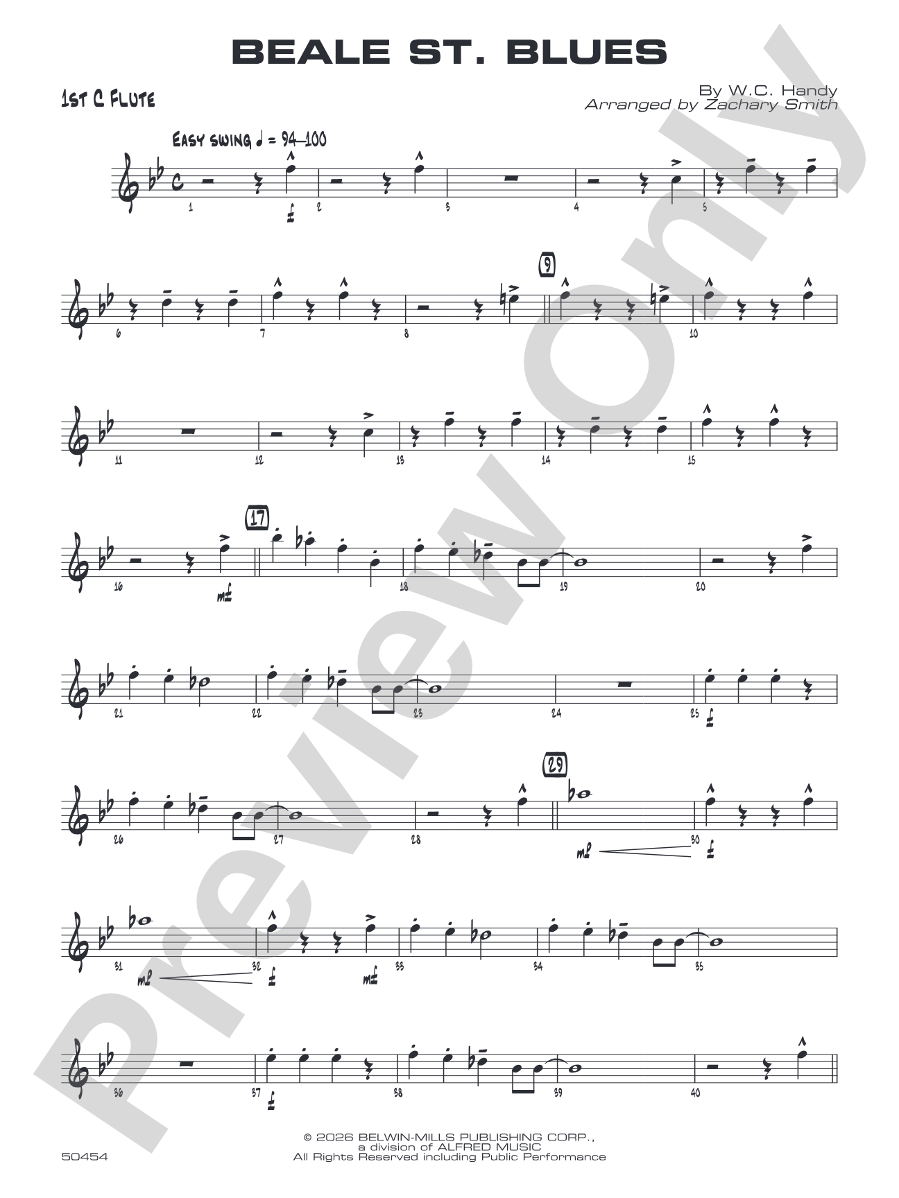 Beale St. Blues: Flute