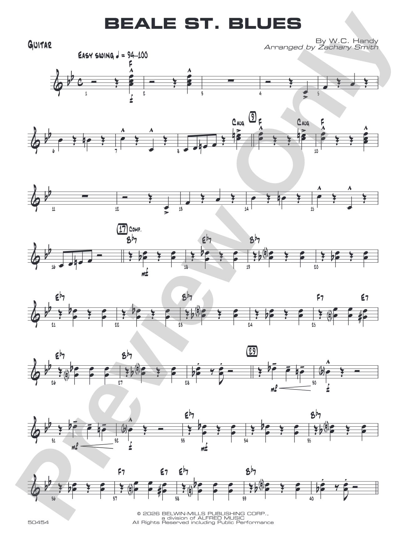 Beale St. Blues: Guitar