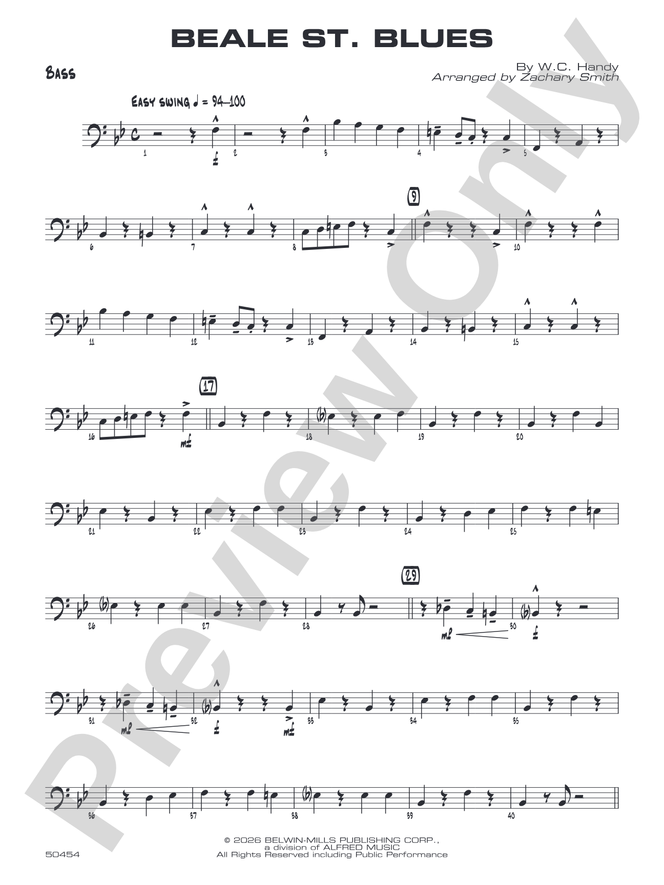 Beale St. Blues: String Bass