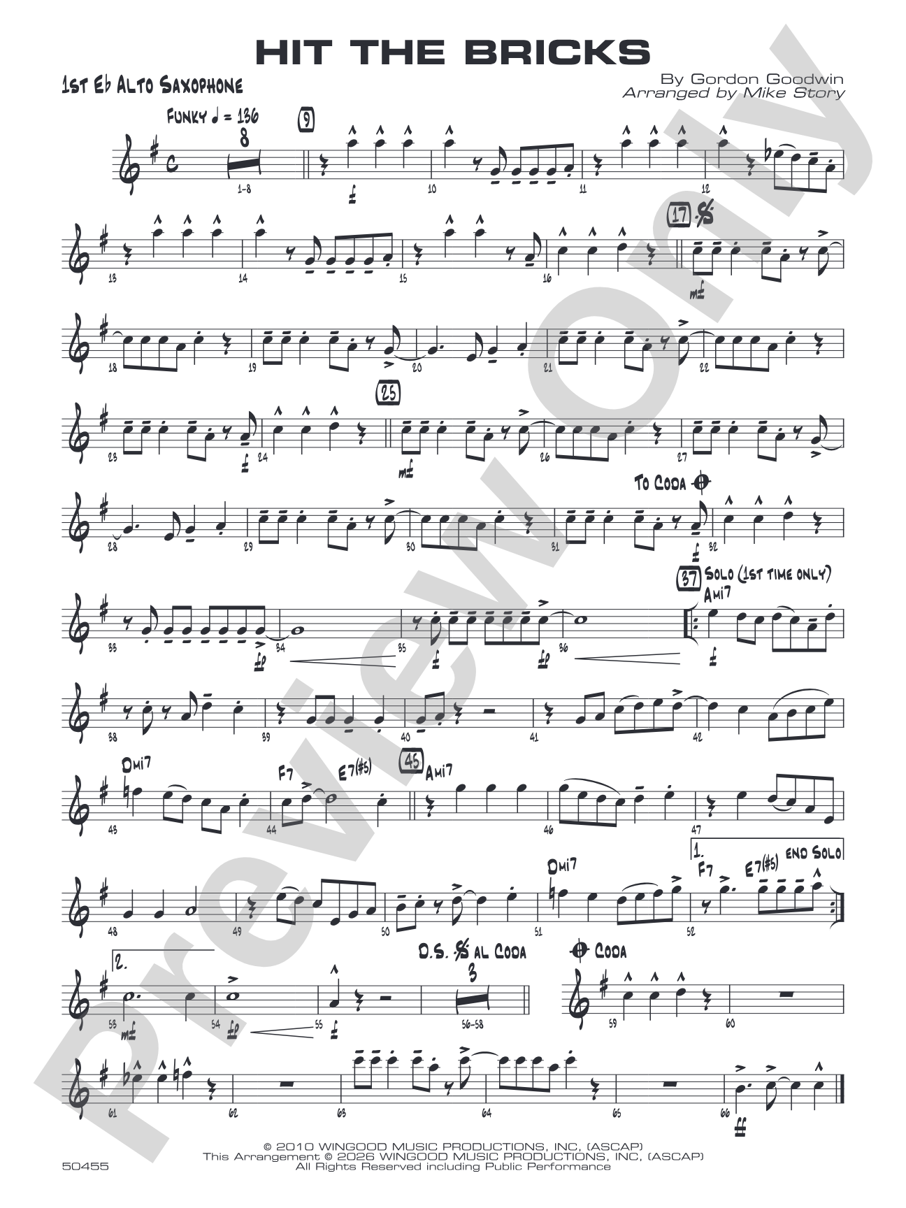 Hit the Bricks: E-flat Alto Saxophone
