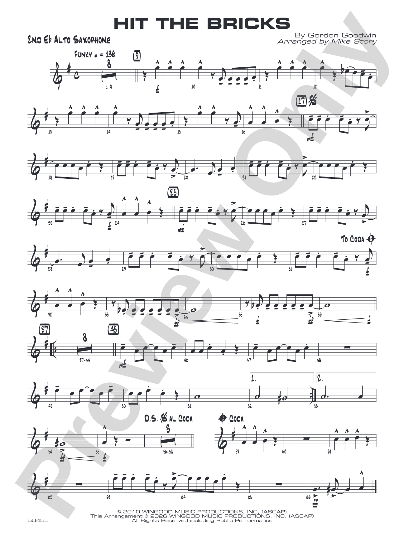 Hit the Bricks: 2nd E-flat Alto Saxophone