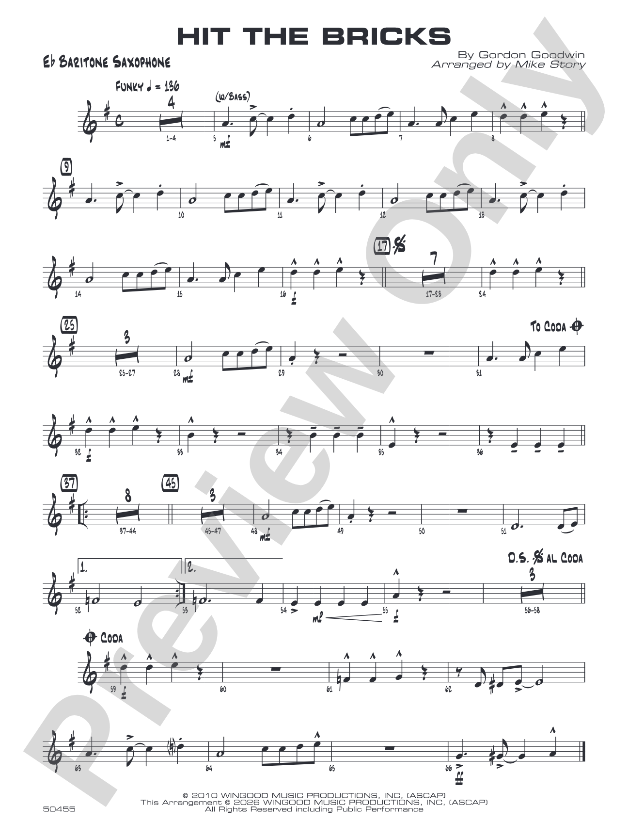 Hit the Bricks: E-flat Baritone Saxophone