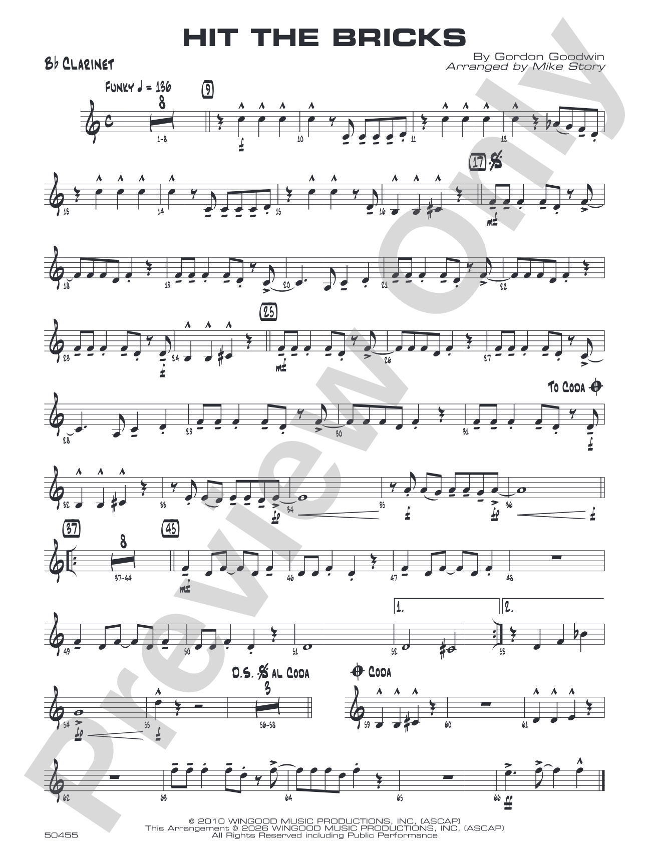 Hit the Bricks: 1st B-flat Clarinet