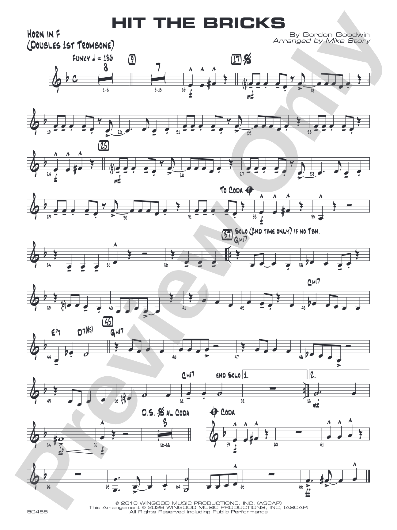 Hit the Bricks: 1st F Horn