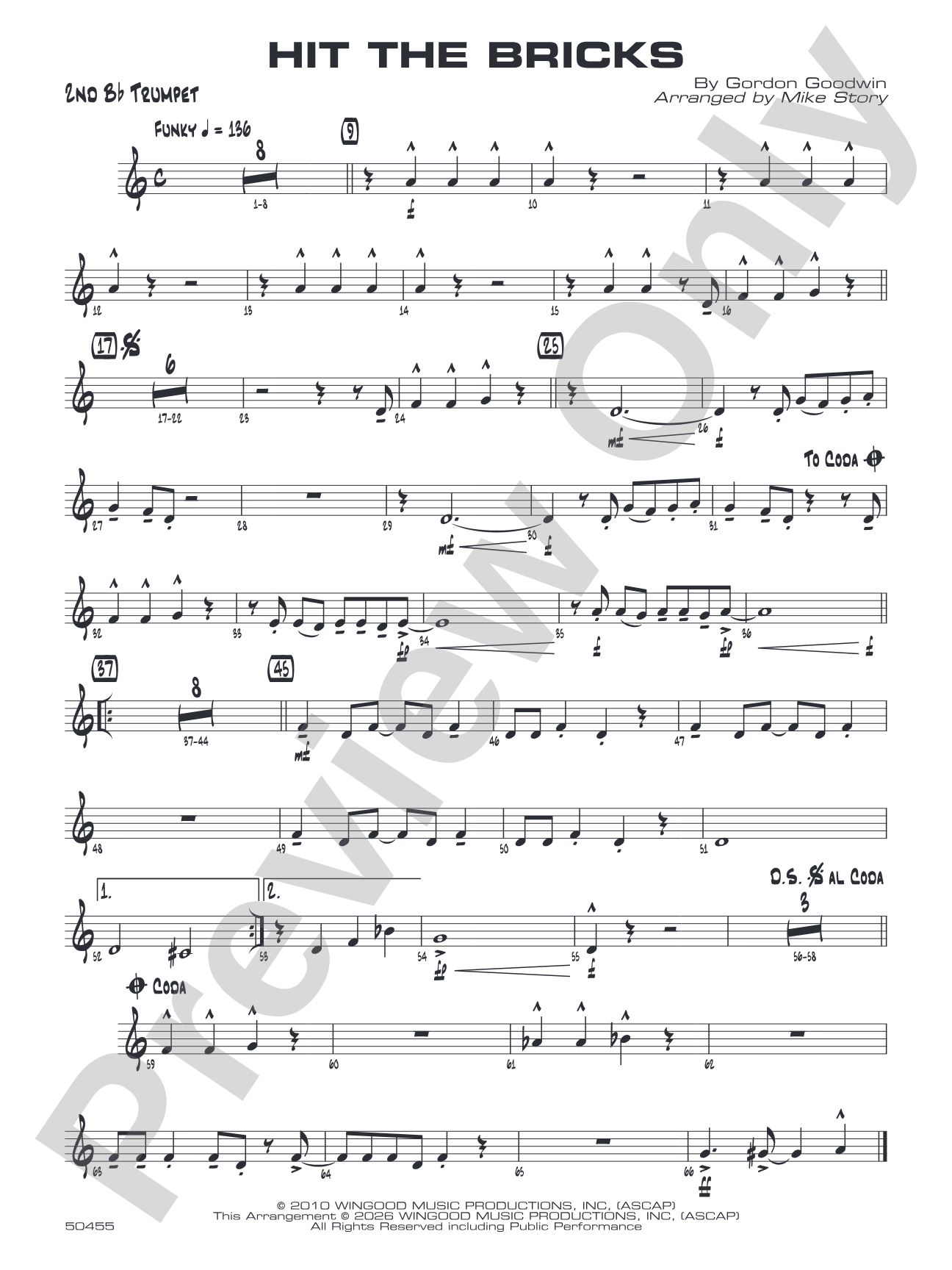 Hit the Bricks: 2nd B-flat Trumpet