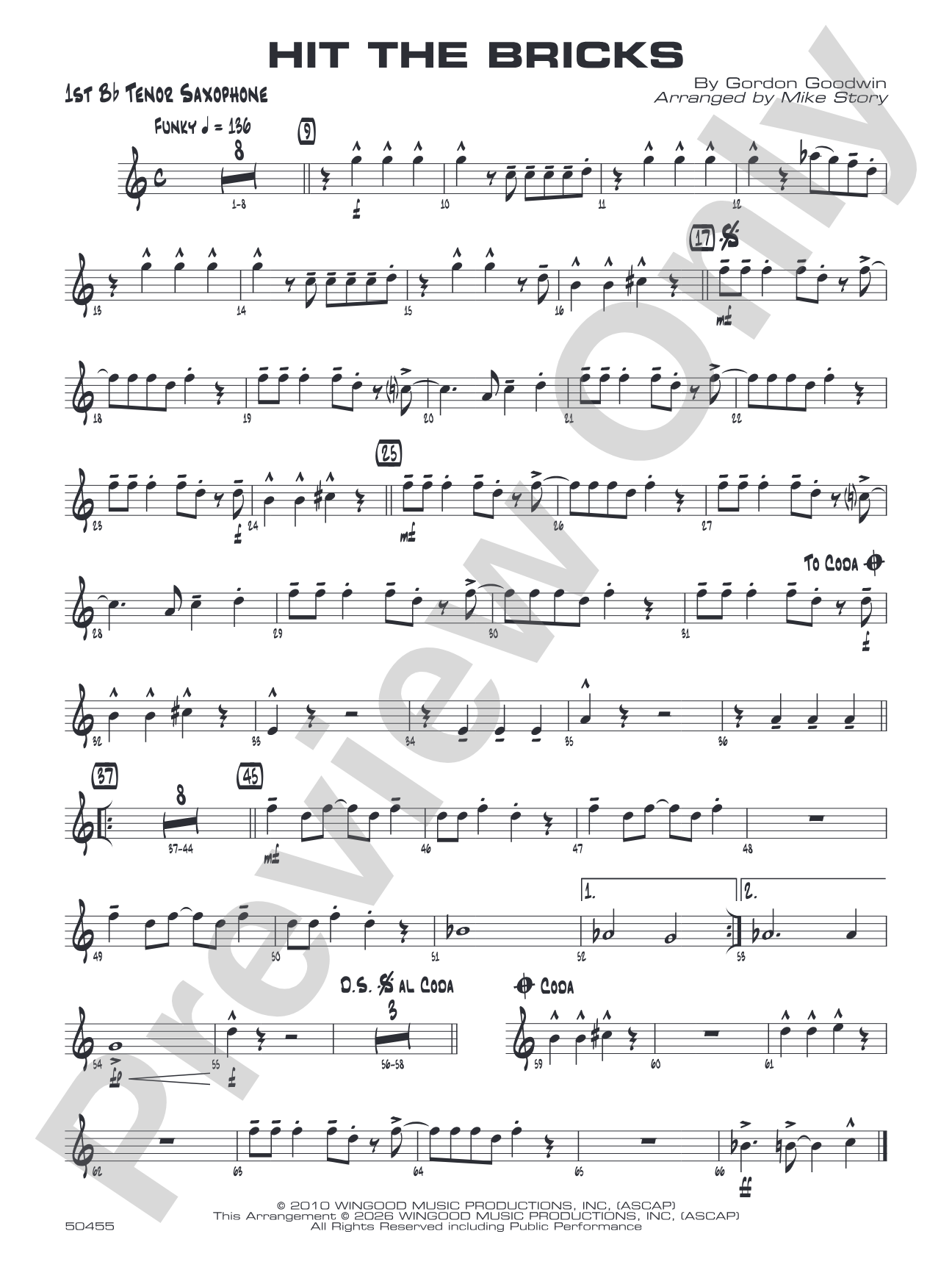 Hit the Bricks: B-flat Tenor Saxophone