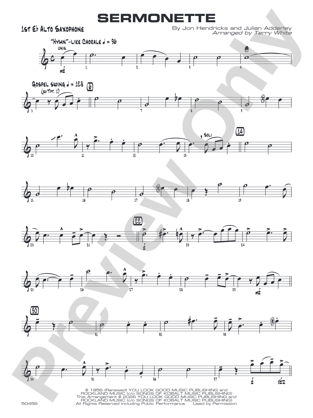 Sermonette: E-flat Alto Saxophone
