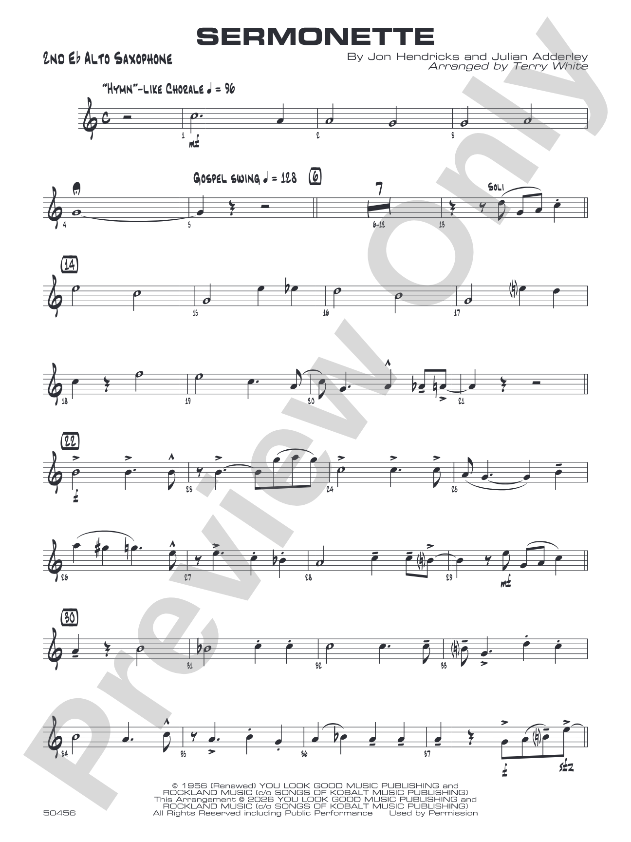 Sermonette: 2nd E-flat Alto Saxophone