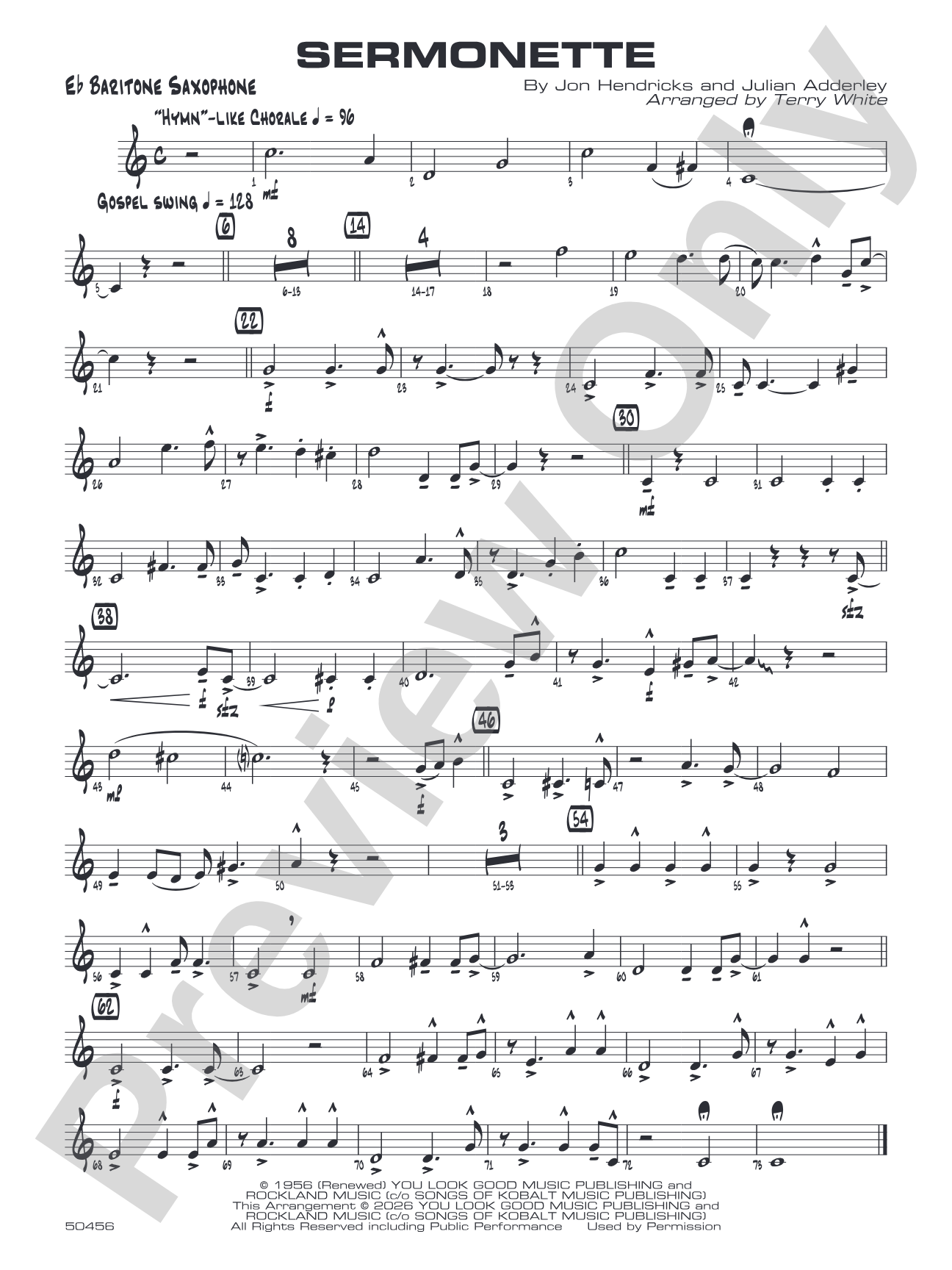 Sermonette: E-flat Baritone Saxophone