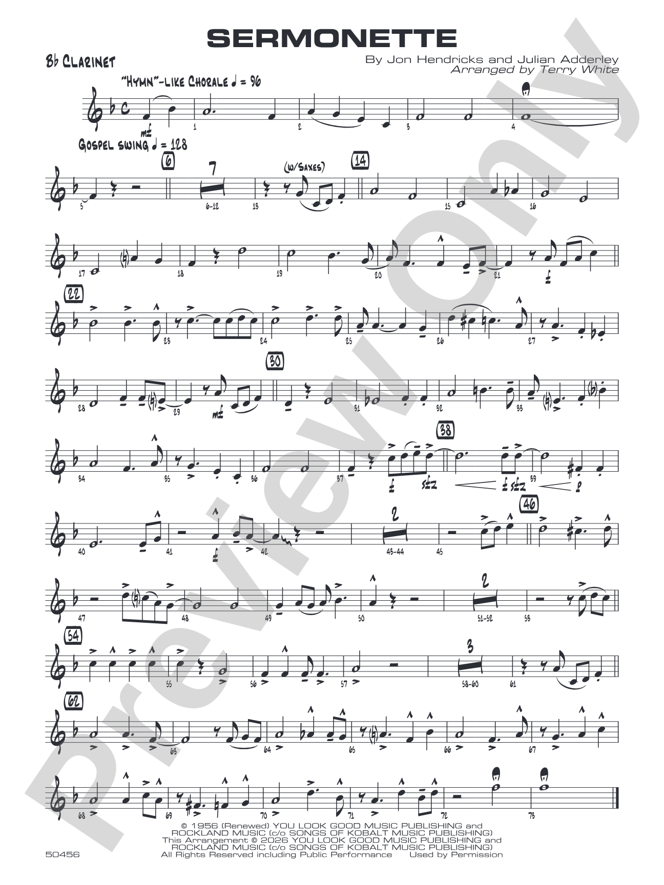 Sermonette: 1st B-flat Clarinet