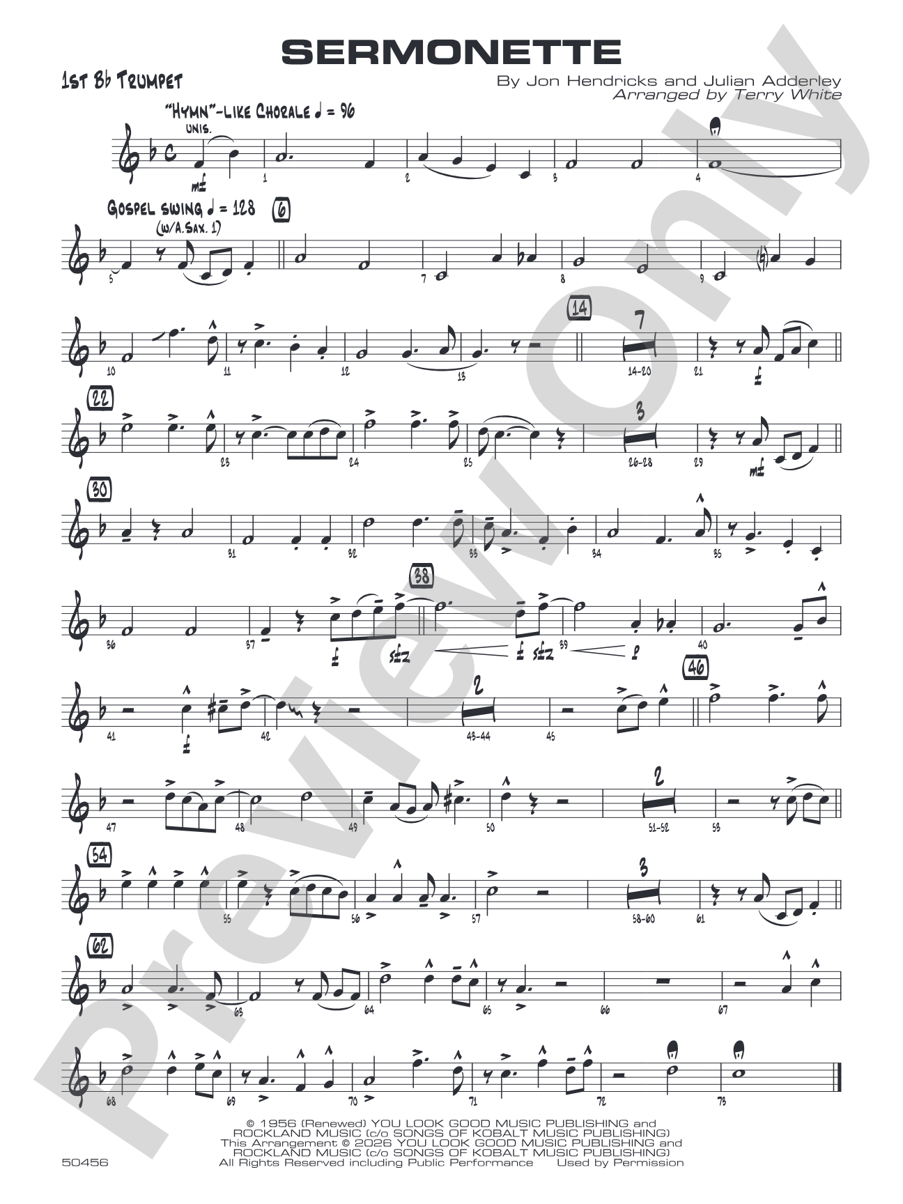 Sermonette: 1st B-flat Trumpet