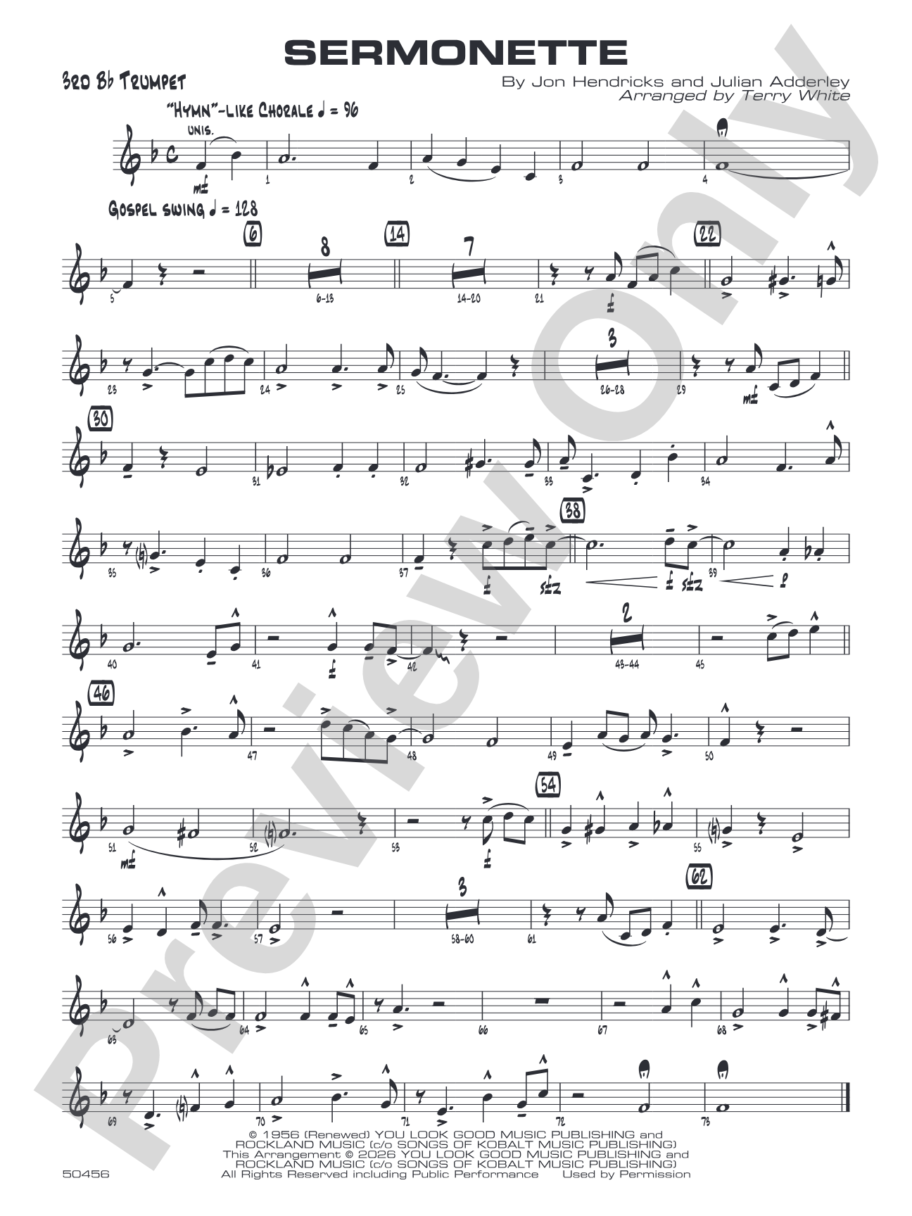 Sermonette: 3rd B-flat Trumpet