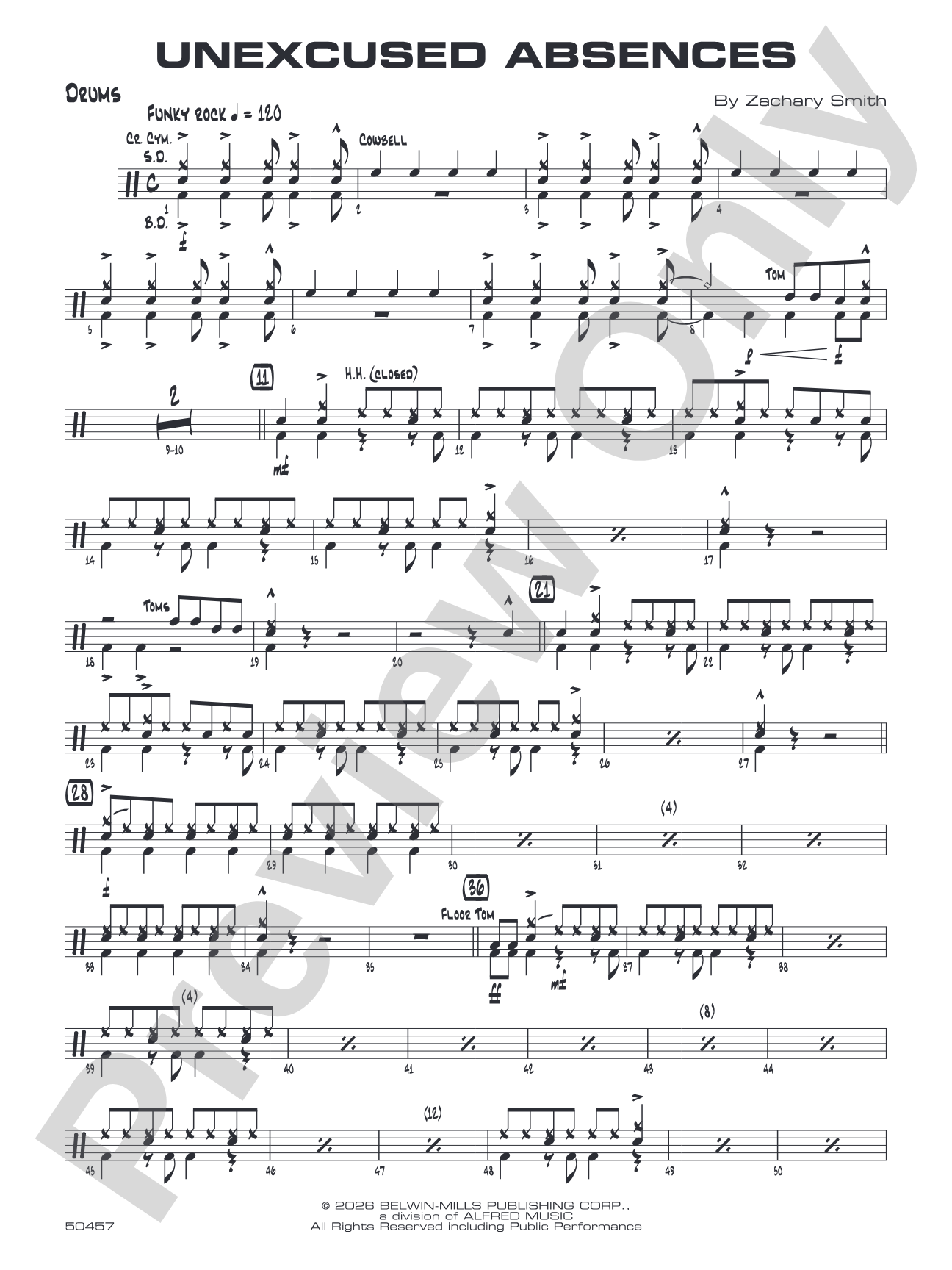 Unexcused Absences: Drums