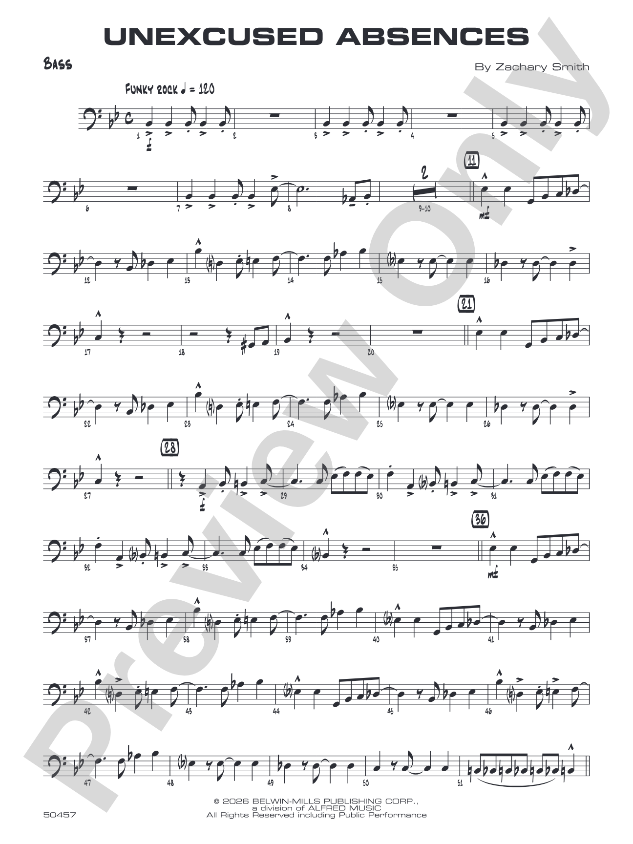 Unexcused Absences: String Bass