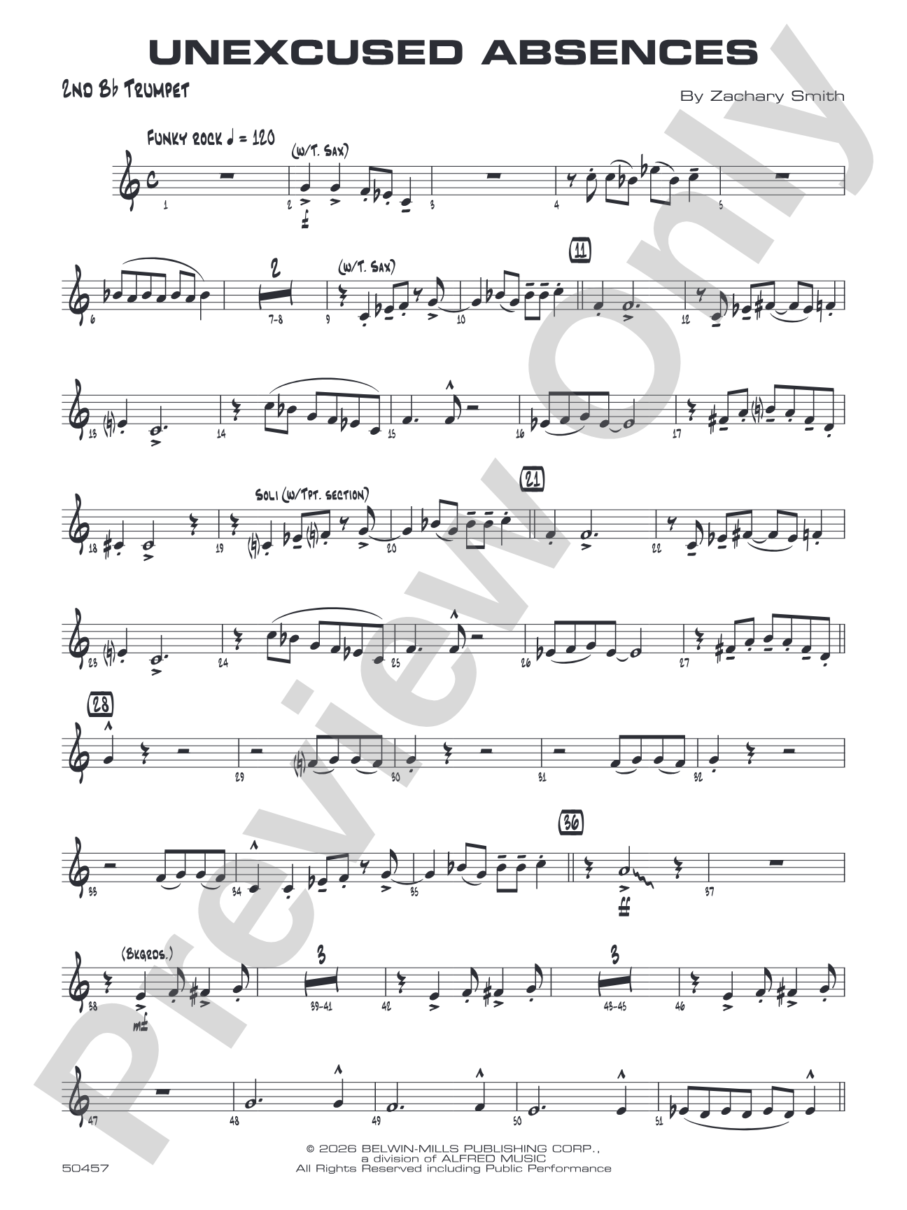 Unexcused Absences: 2nd B-flat Trumpet