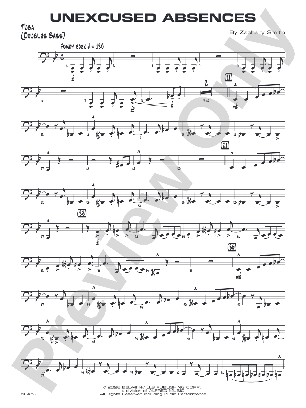 Unexcused Absences: Tuba