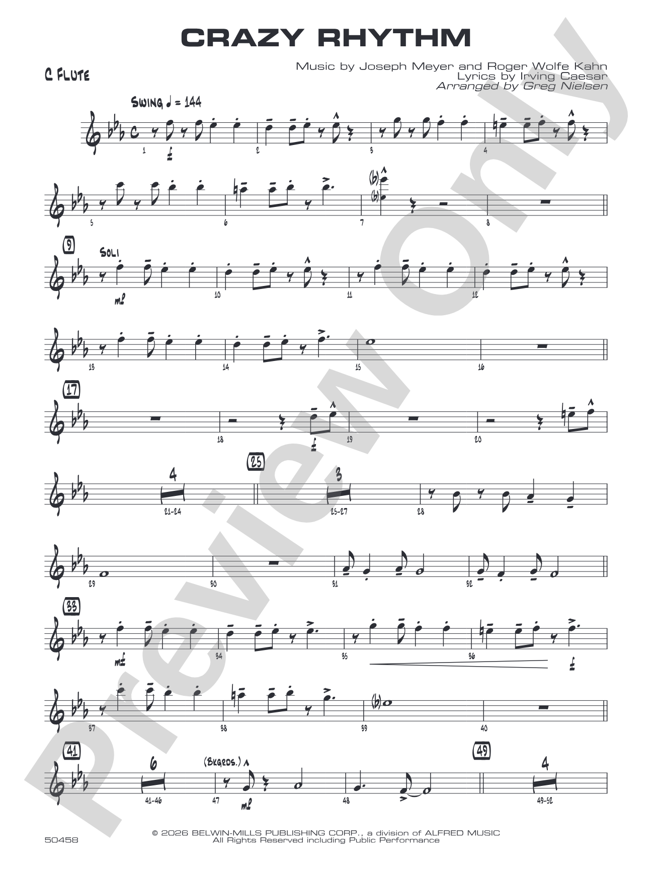 Crazy Rhythm: Flute