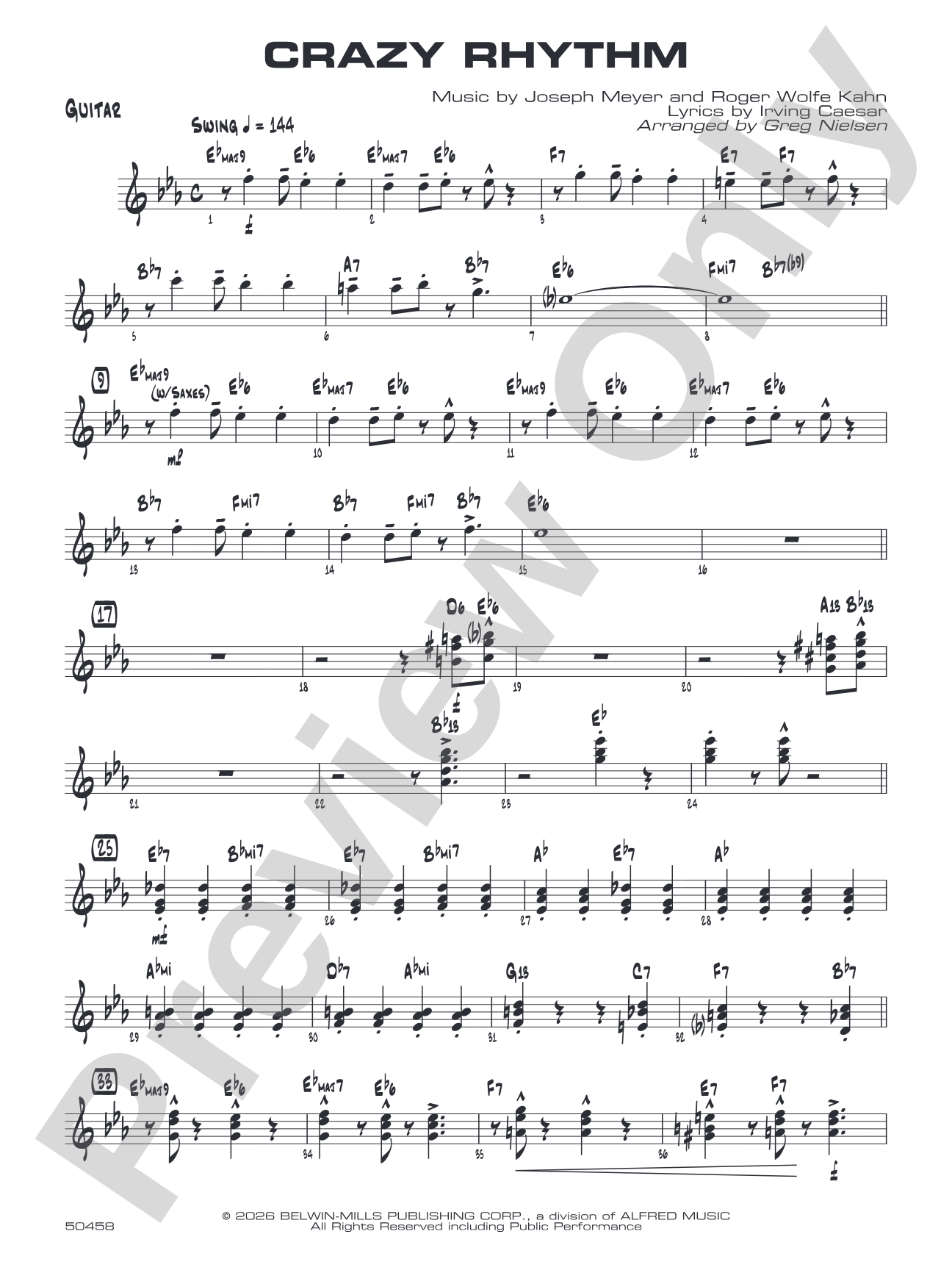 Crazy Rhythm: Guitar