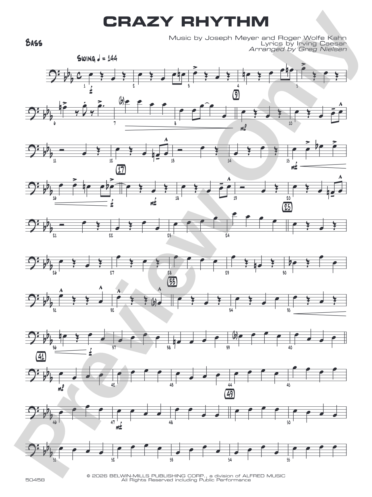 Crazy Rhythm: String Bass