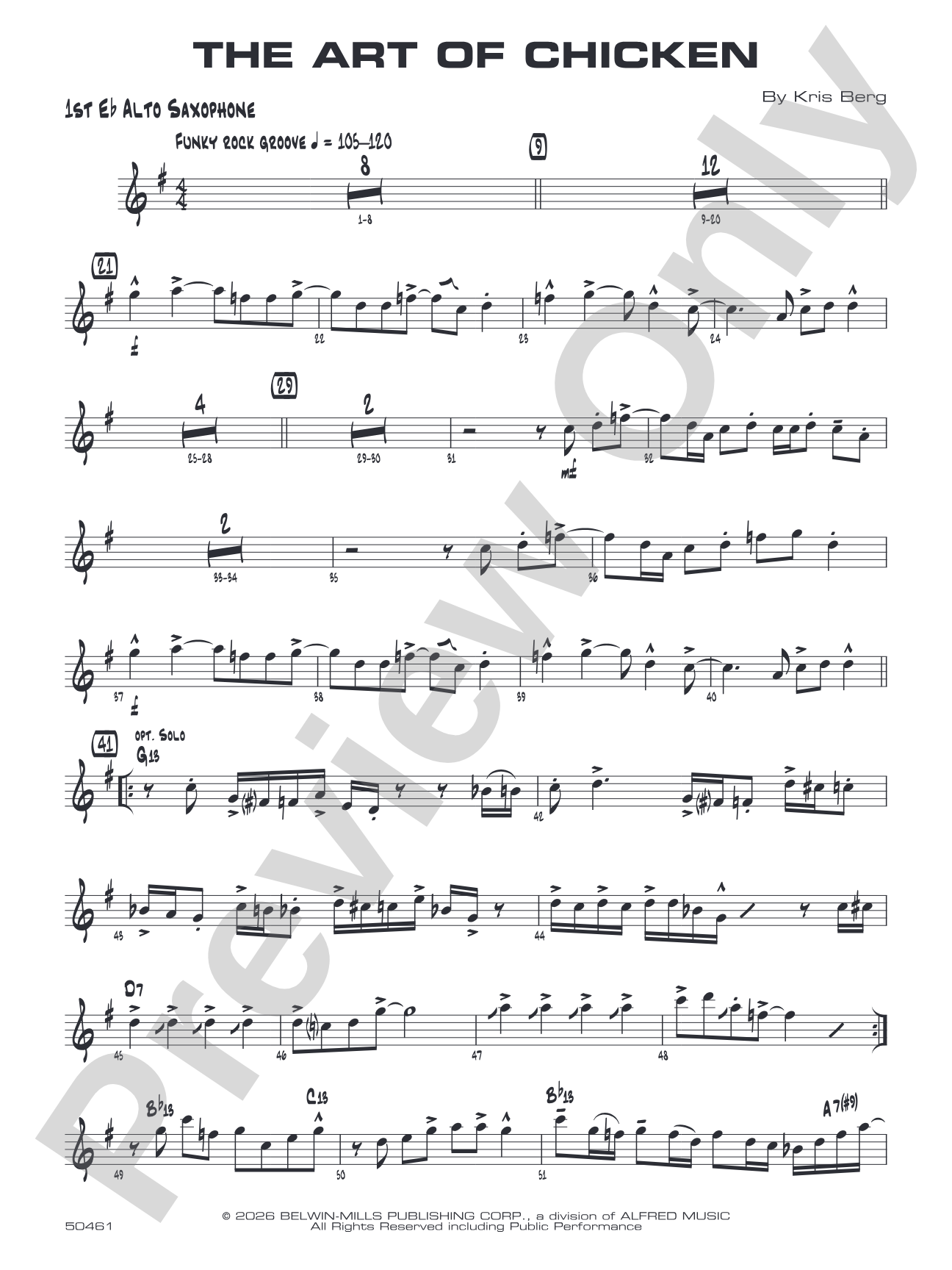 The Art of Chicken: E-flat Alto Saxophone