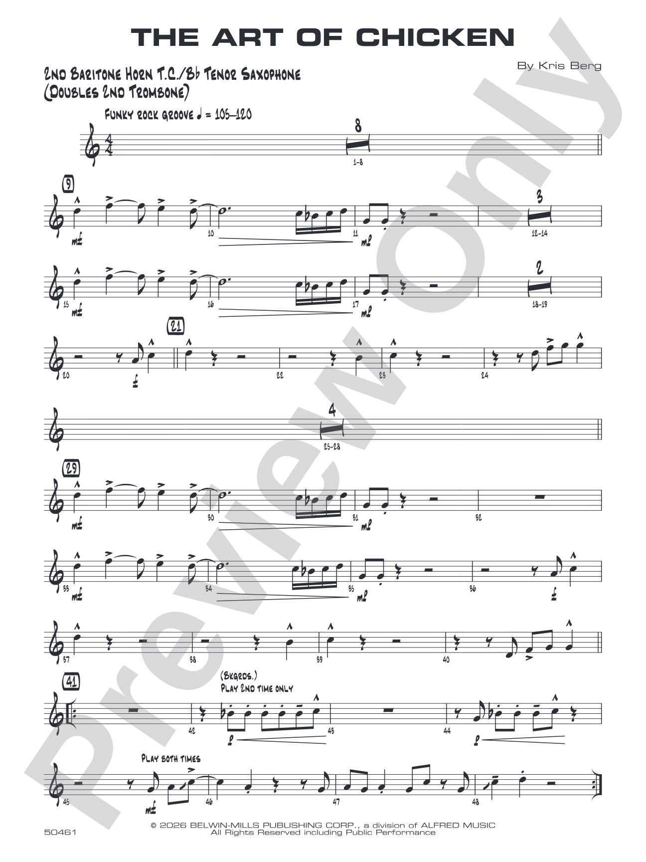 The Art of Chicken: 2nd Baritone T.C.
