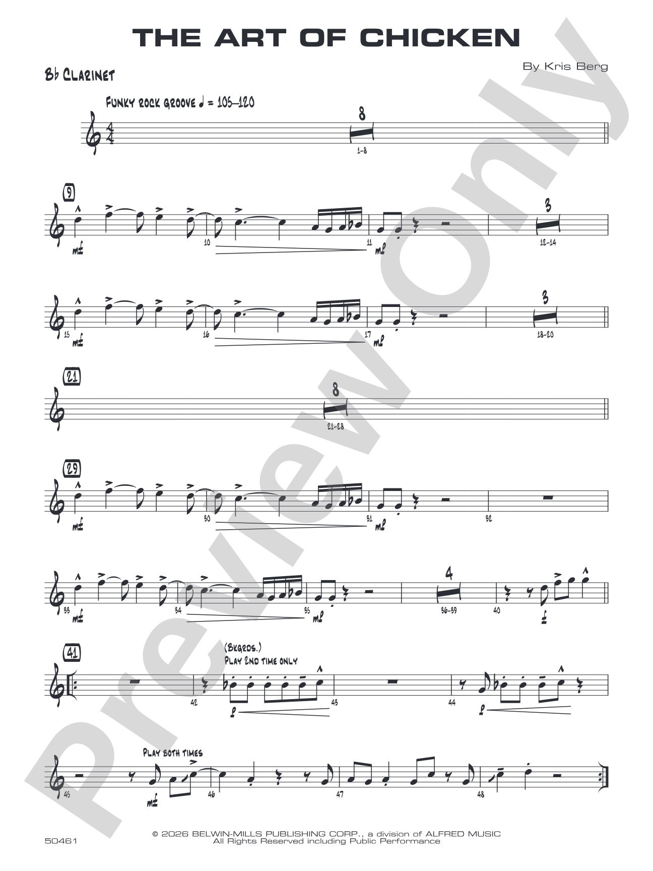 The Art of Chicken: 1st B-flat Clarinet