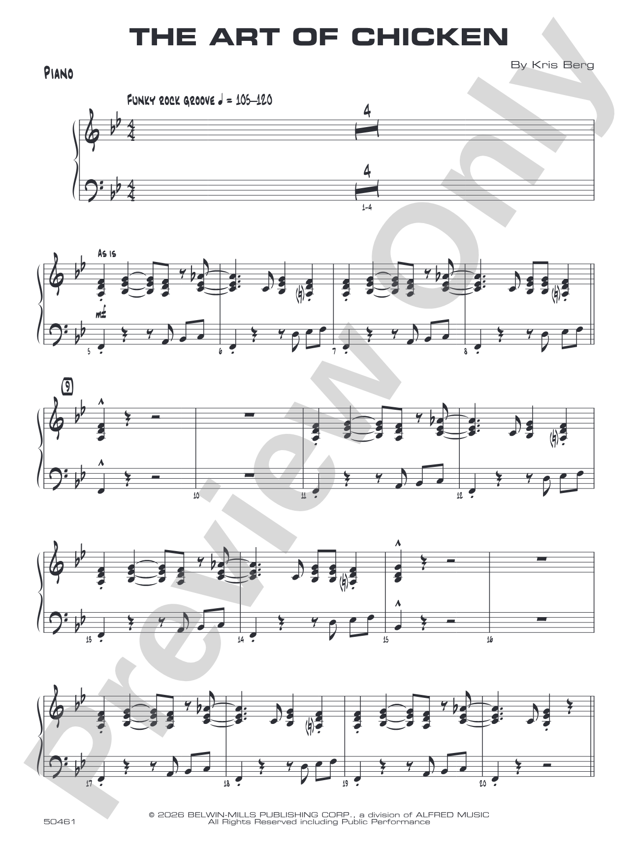 The Art of Chicken: Piano Accompaniment