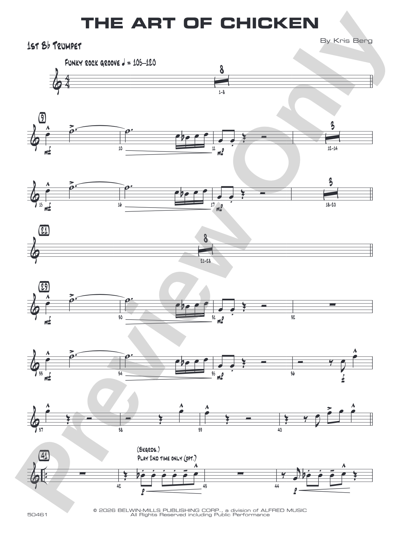 The Art of Chicken: 1st B-flat Trumpet